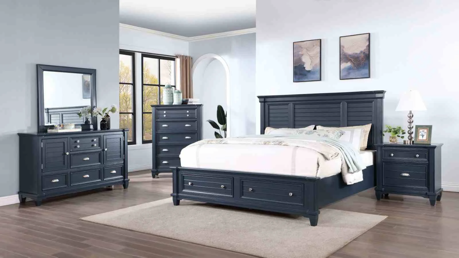 Manzanillo 5 Pc. Queen Bedroom Set w/ Chest