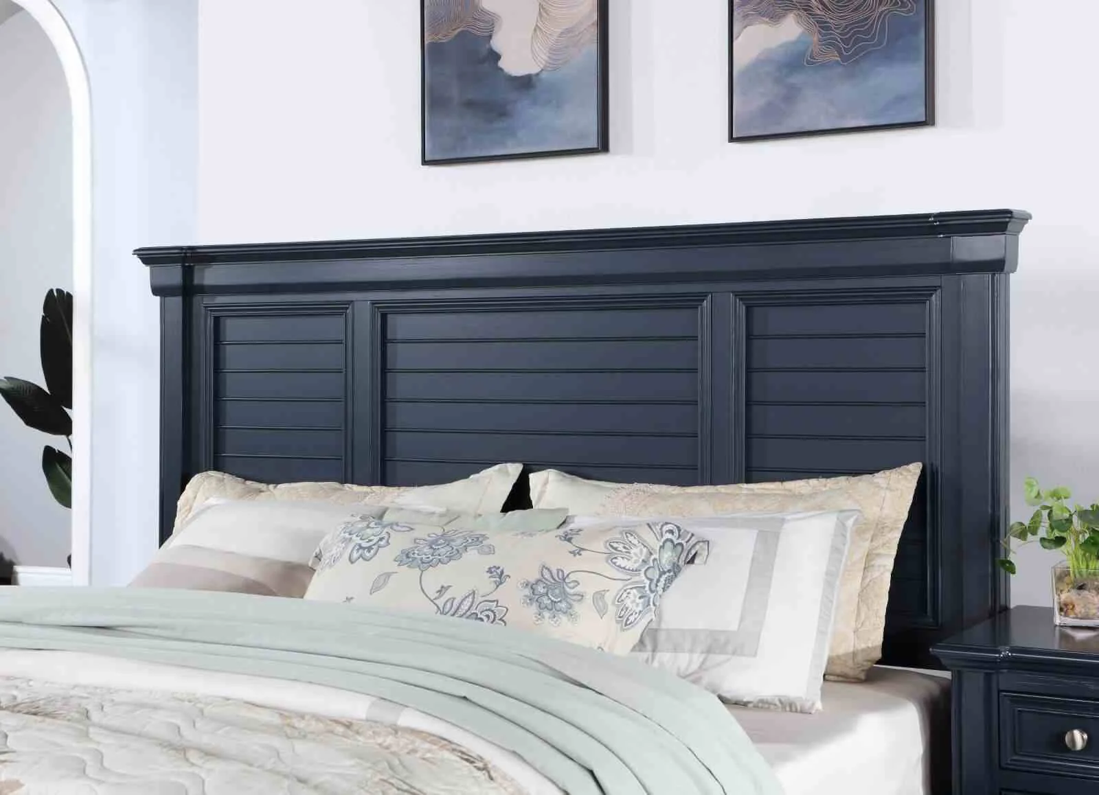 Manzanillo E.King Bed, Slate Blue - Image 3