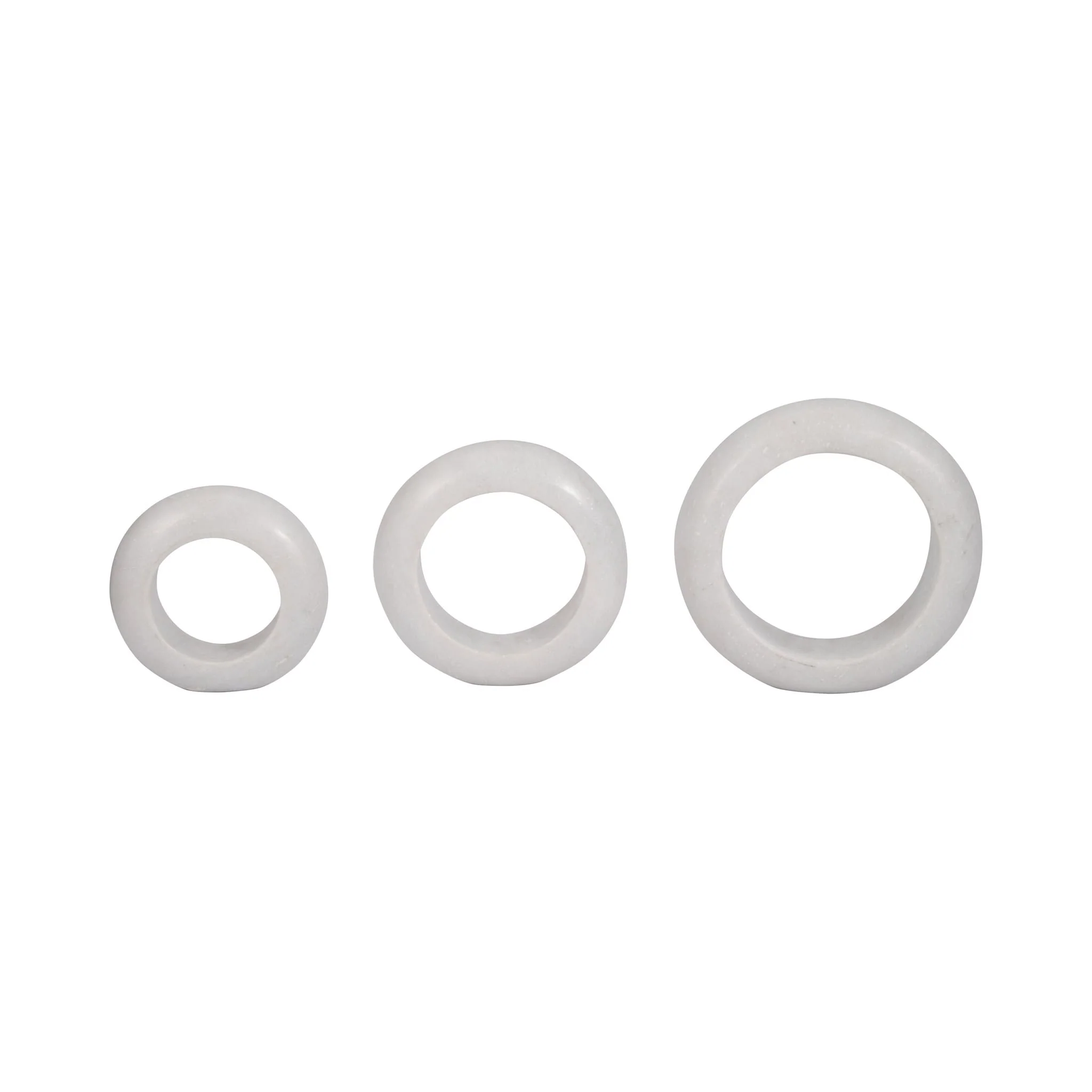Marble, 10" Ring Tabletop Decor, White - Image 7