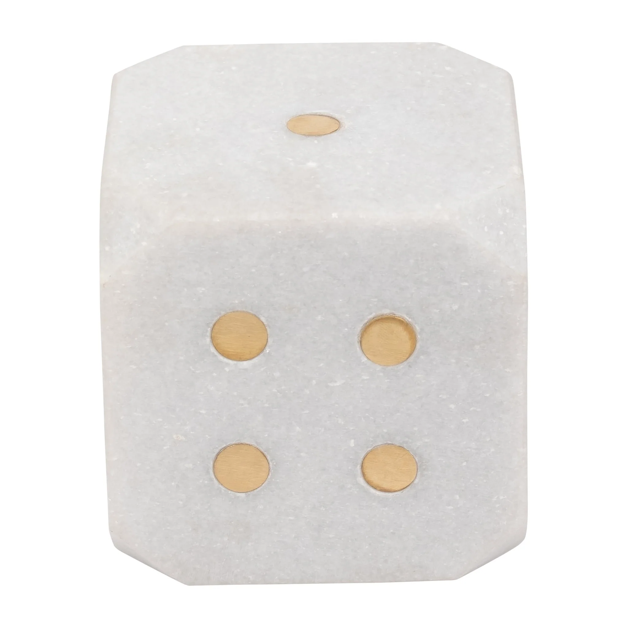 Marble, 4" Dice, White - Image 4