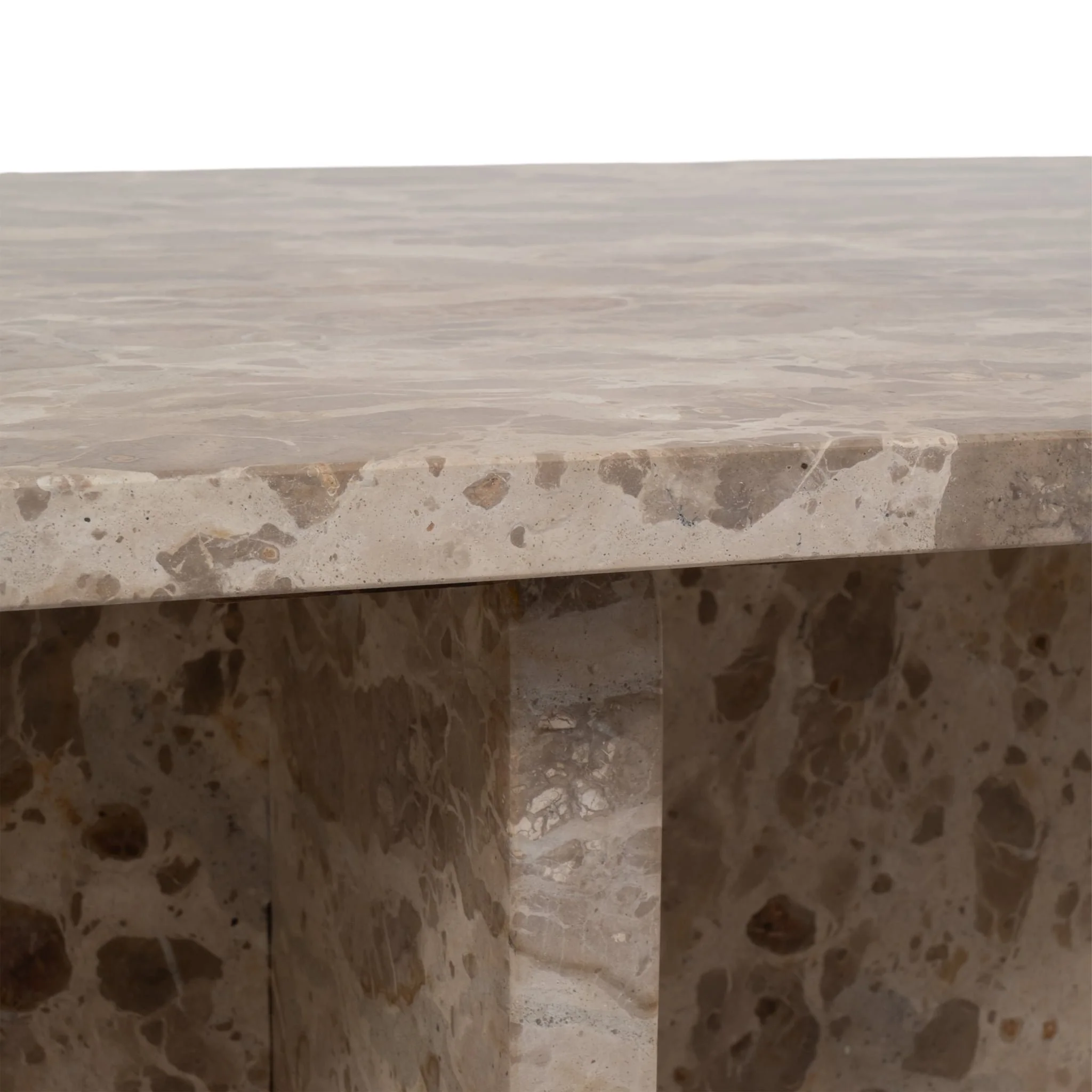 Marble, 48" Coffee Table, Brown Kd, 2boxes - Image 5