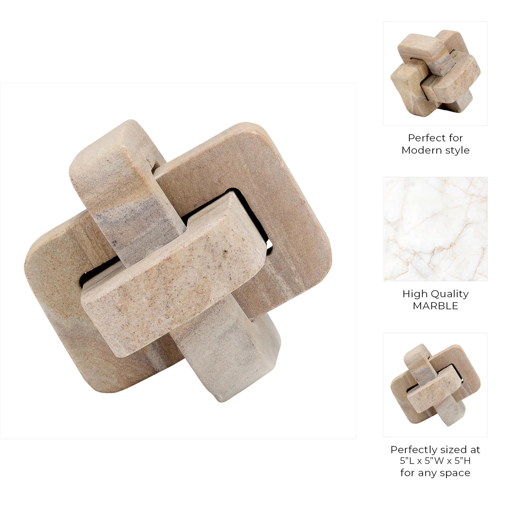 Marble, 5" Knot, Natural - Image 2