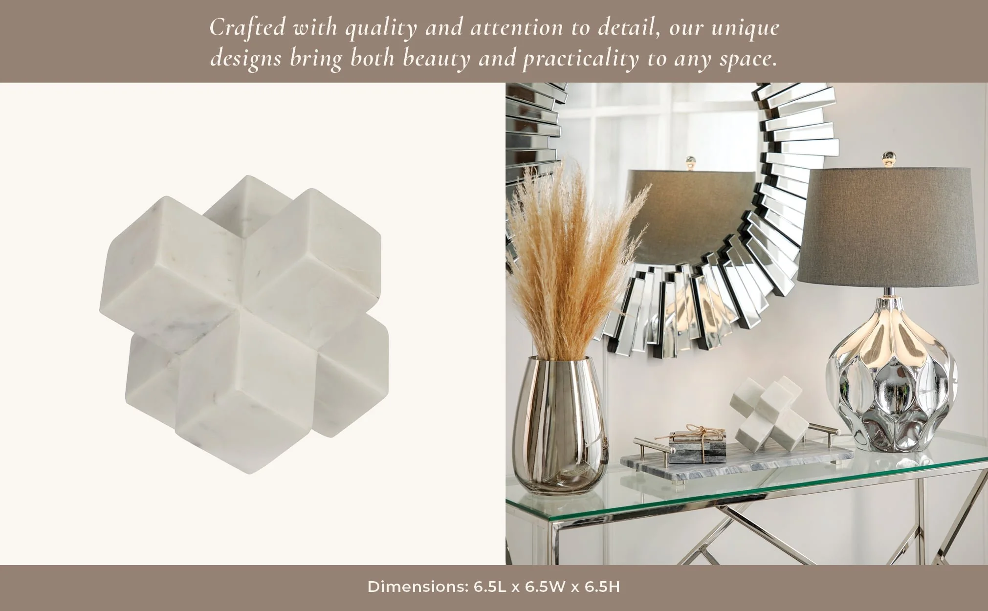 Marble 7" Jack Deco, White - Image 5