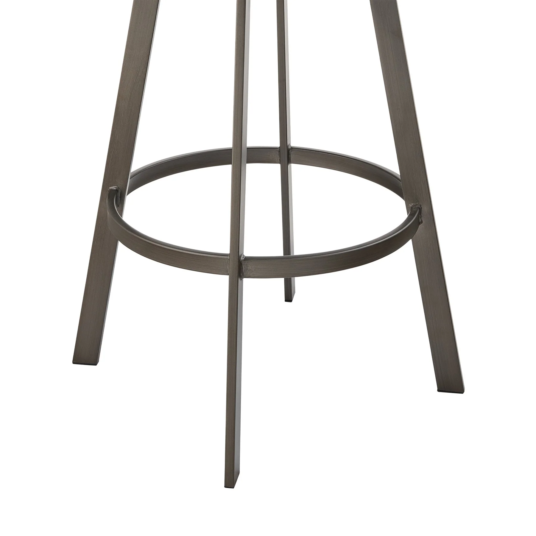 Marcie 30" Swivel Bar Stool in Mineral Finish and Vintage Gray Faux Leather - Image 8