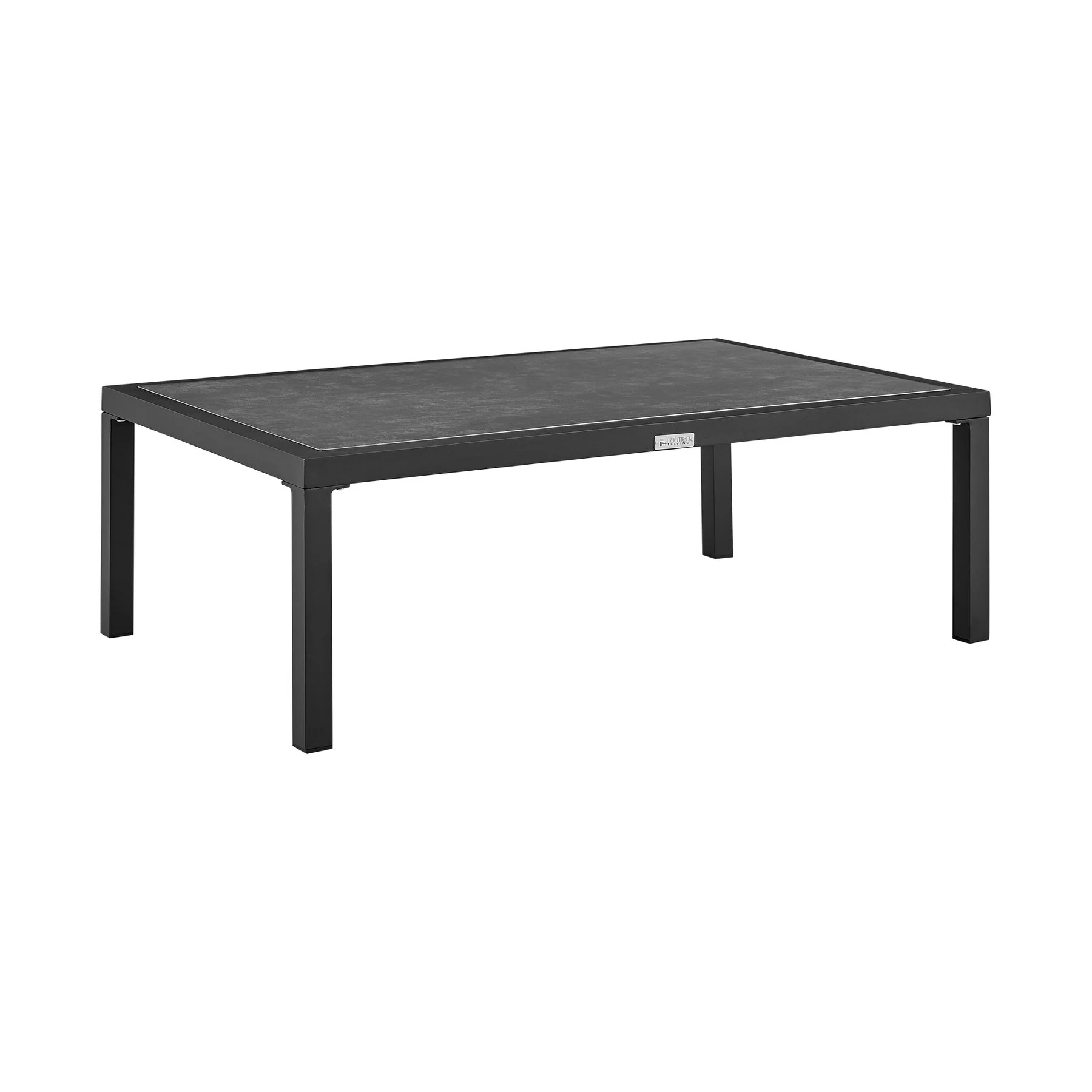 Mareike 4 Piece Outdoor Patio Furniture Set in Black Aluminum and Rope with Gray Cushions - Image 8