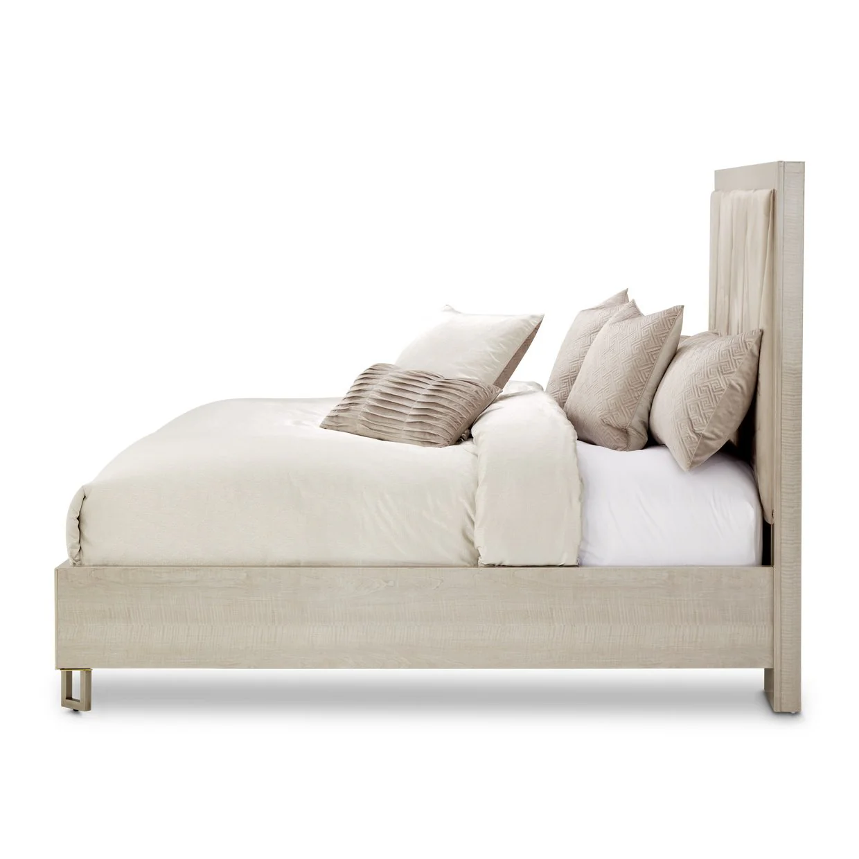 Marin Cal. King Panel Bed - Greige
