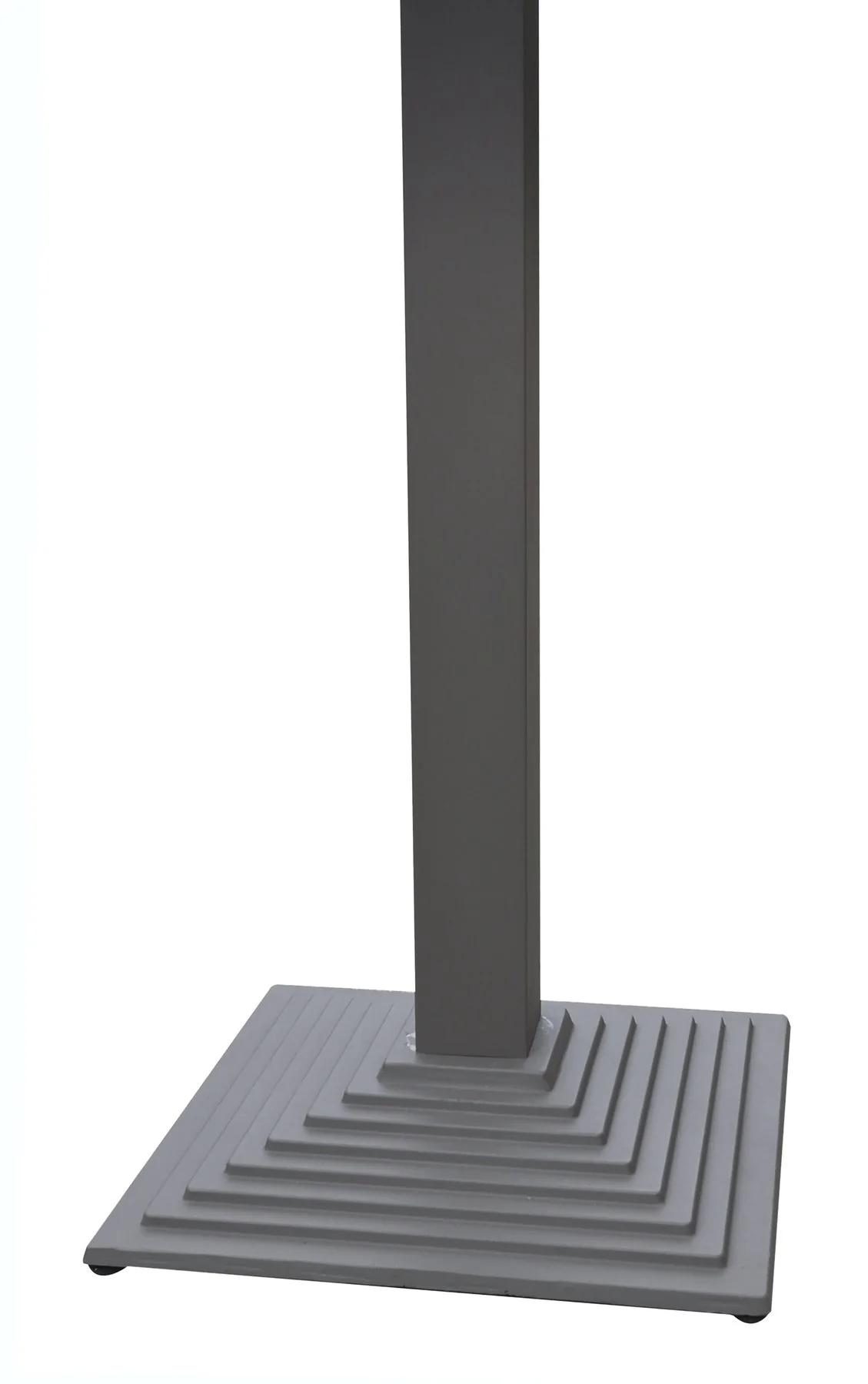 Marina Outdoor Patio Set Gray Finish and Gray Wood Top (Table with 4 barstools) - Image 8