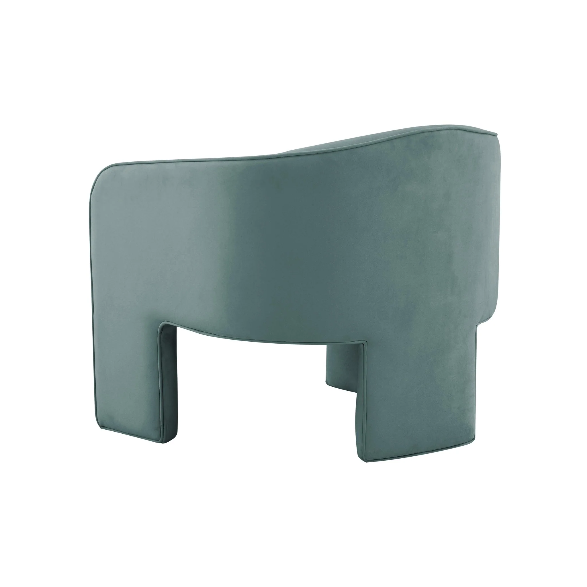Marla Sea Blue Velvet Accent Chair - Image 4