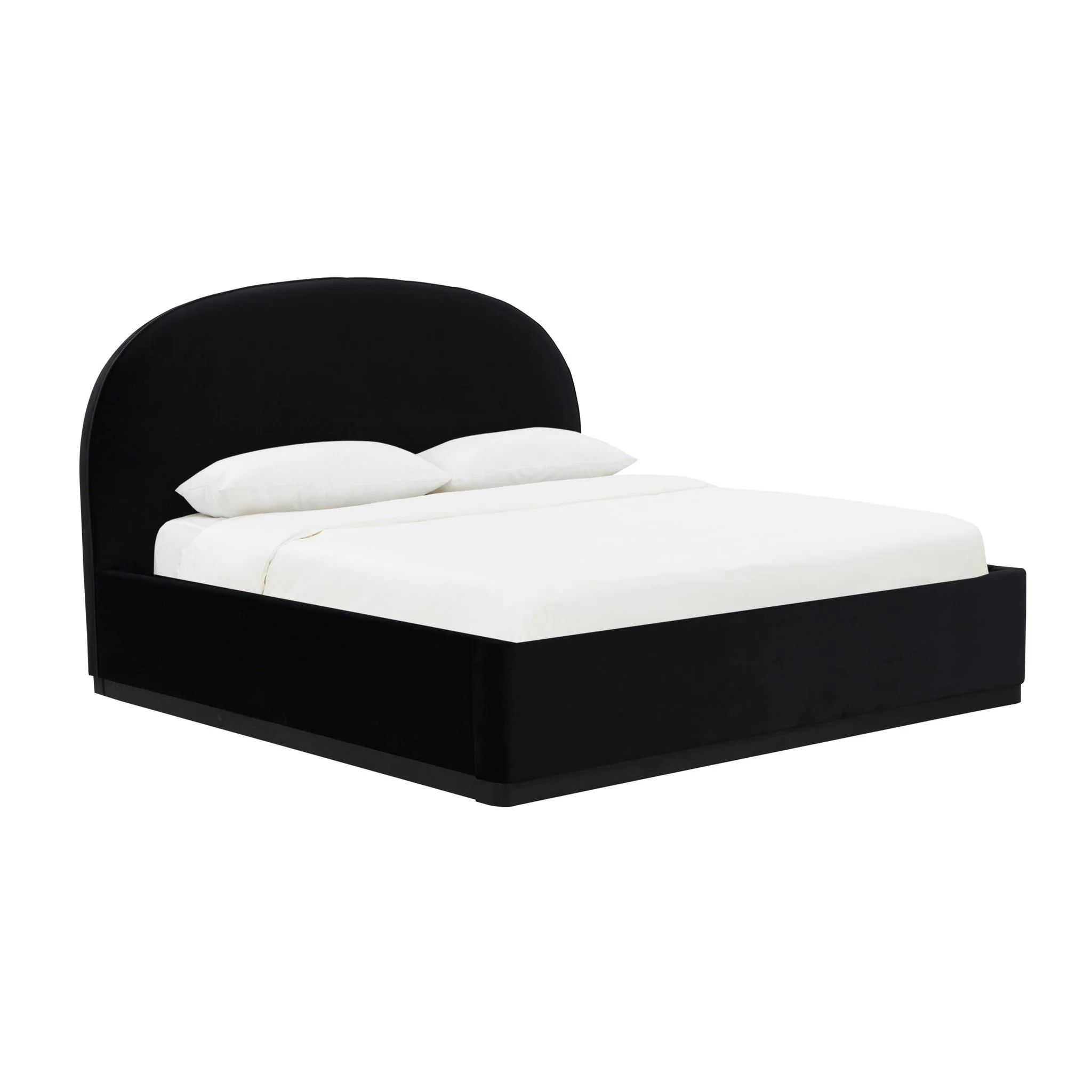Marlow Black Velvet King Bed