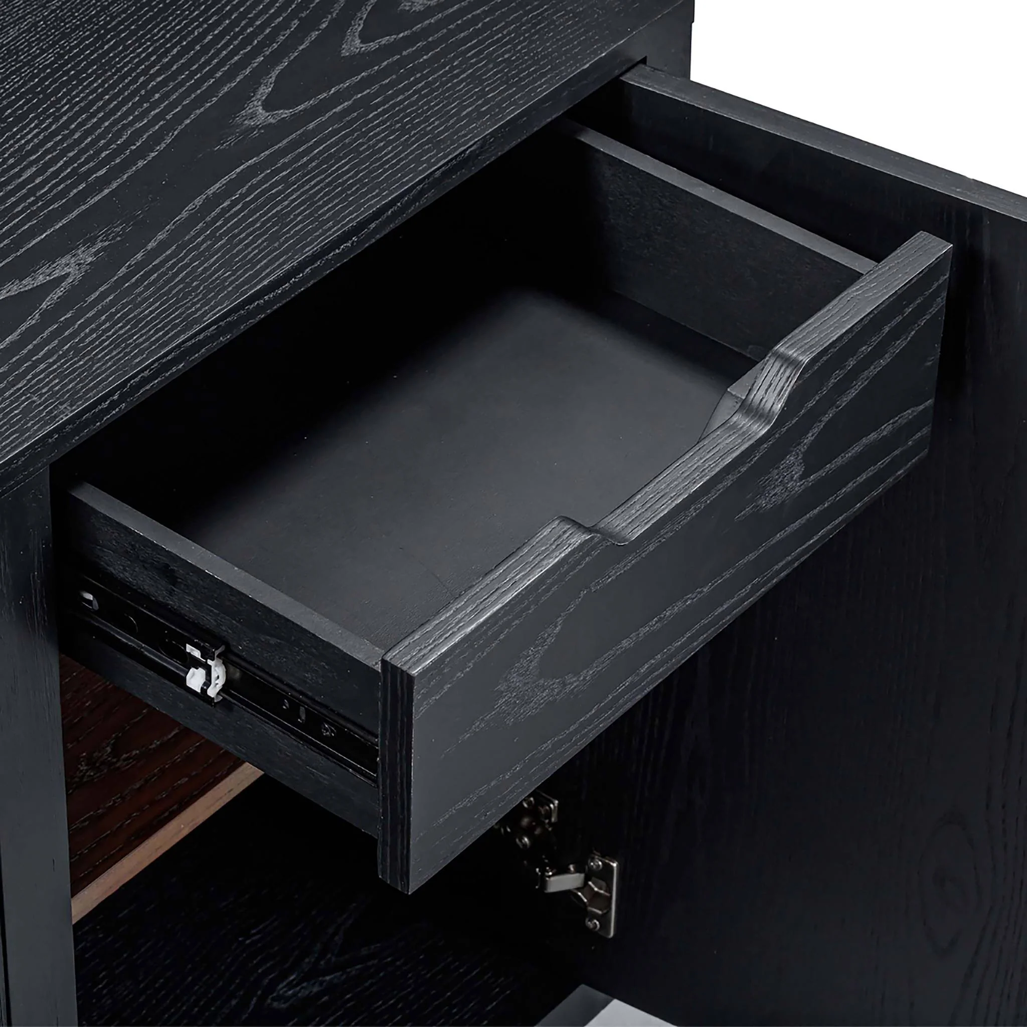 Marlow Black Wood Entertainment Center - Image 8