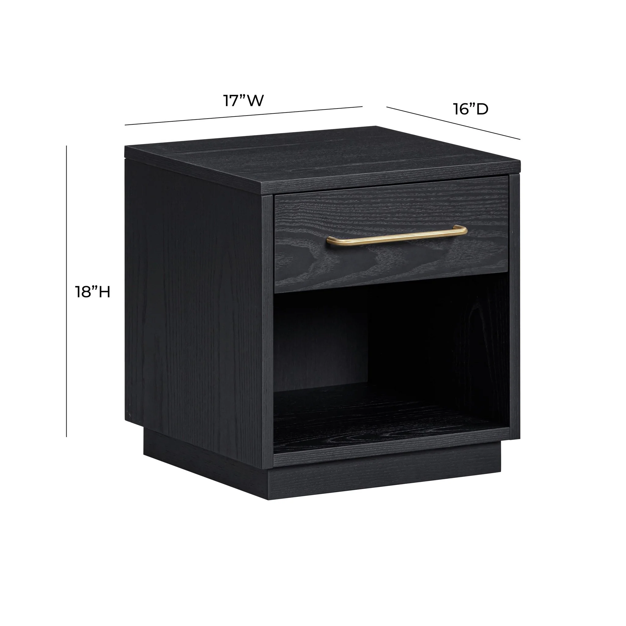 Marlow Black Wood Nightstand - Image 9