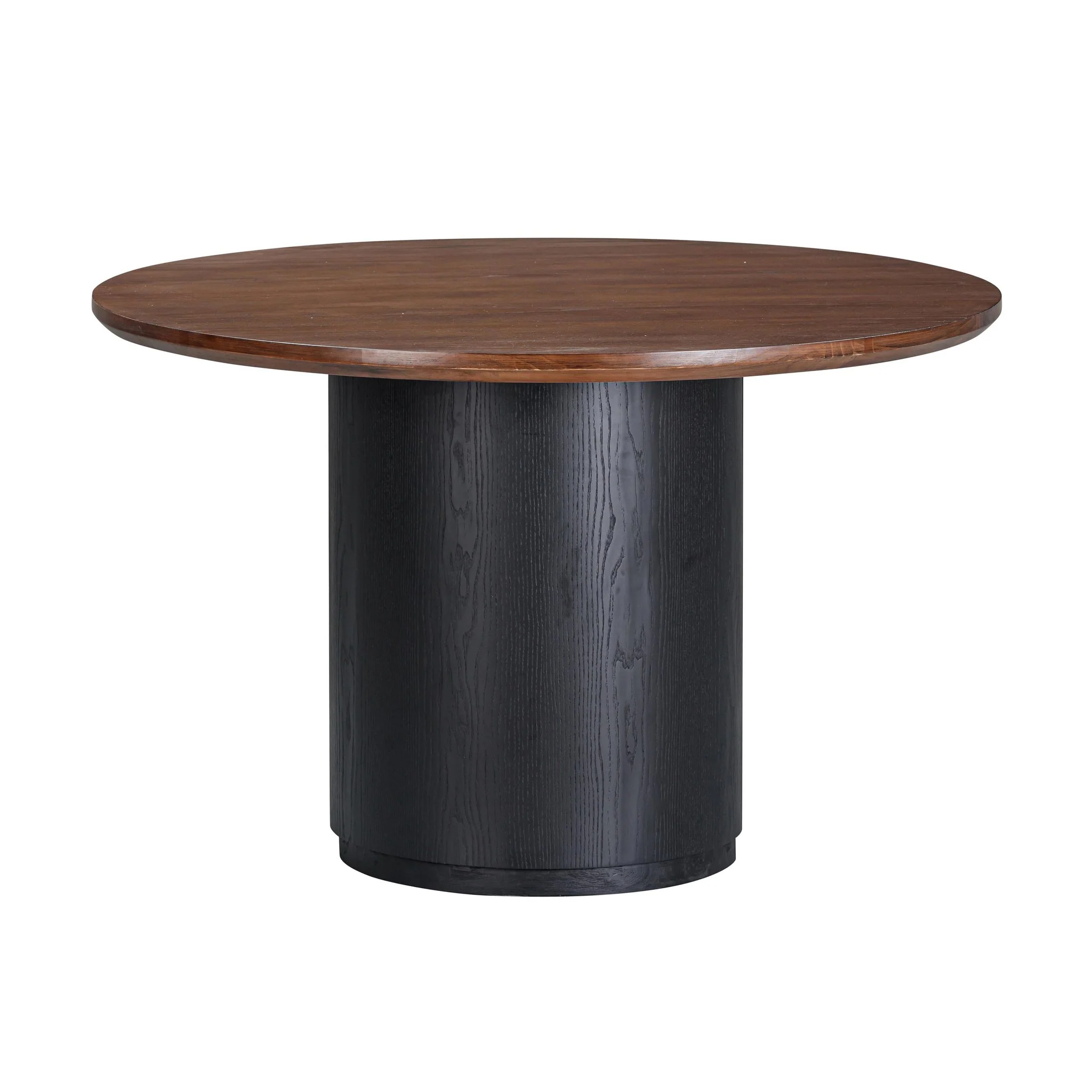 Marlow Black Wood Round Dining Table
