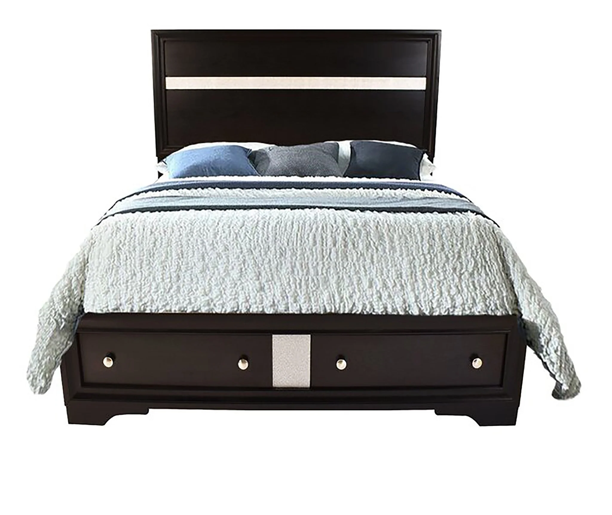 Matrix 4 Pc Queen Bed Black - Image 2