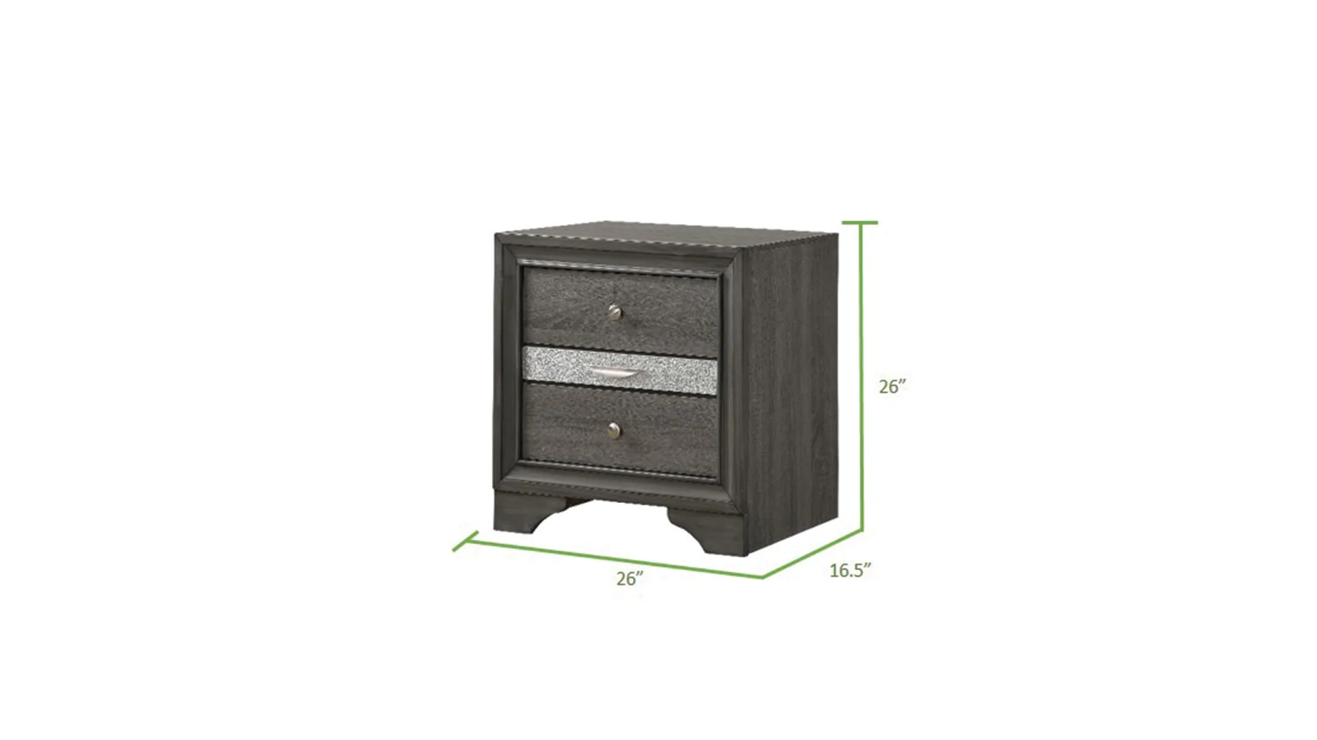 Matrix 4 Pc Queen Bed Gray - Image 14
