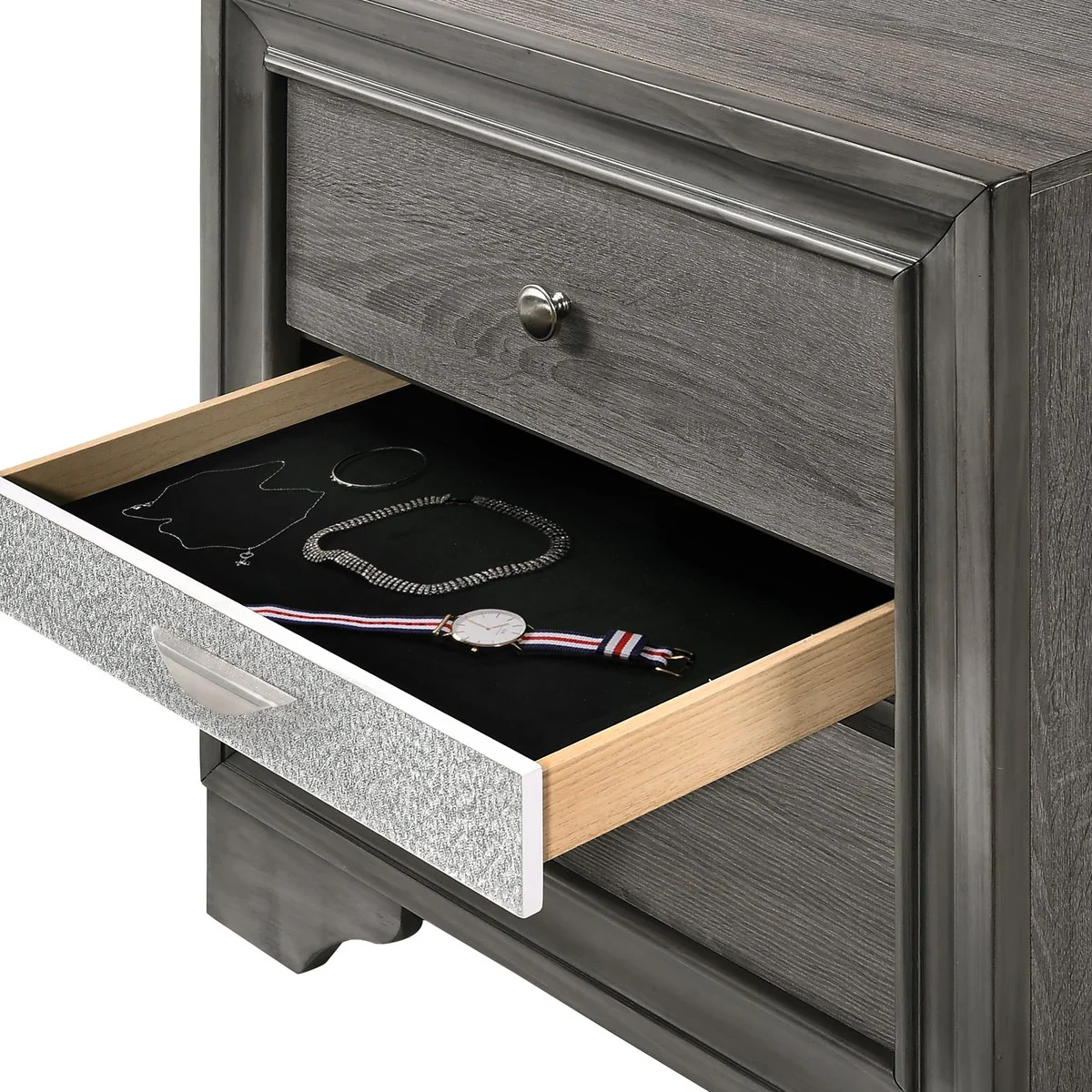 Matrix 4 Pc Queen Bed Gray - Image 17