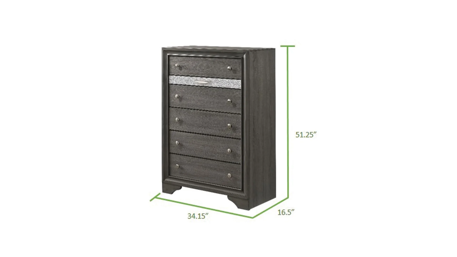 Matrix 5 Pc King Bed Gray - Image 19