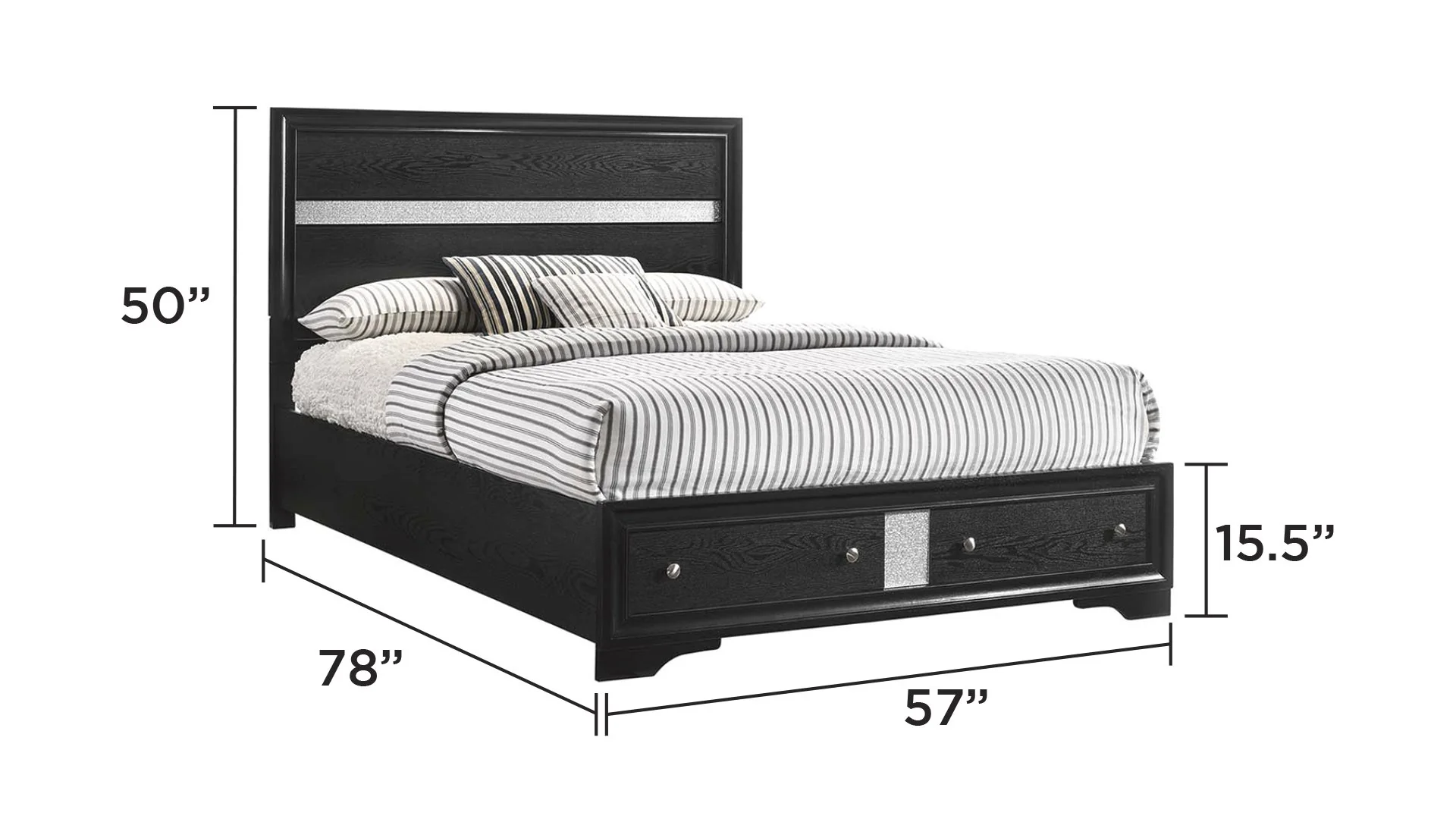 Matrix Full Bed Gray - Image 2