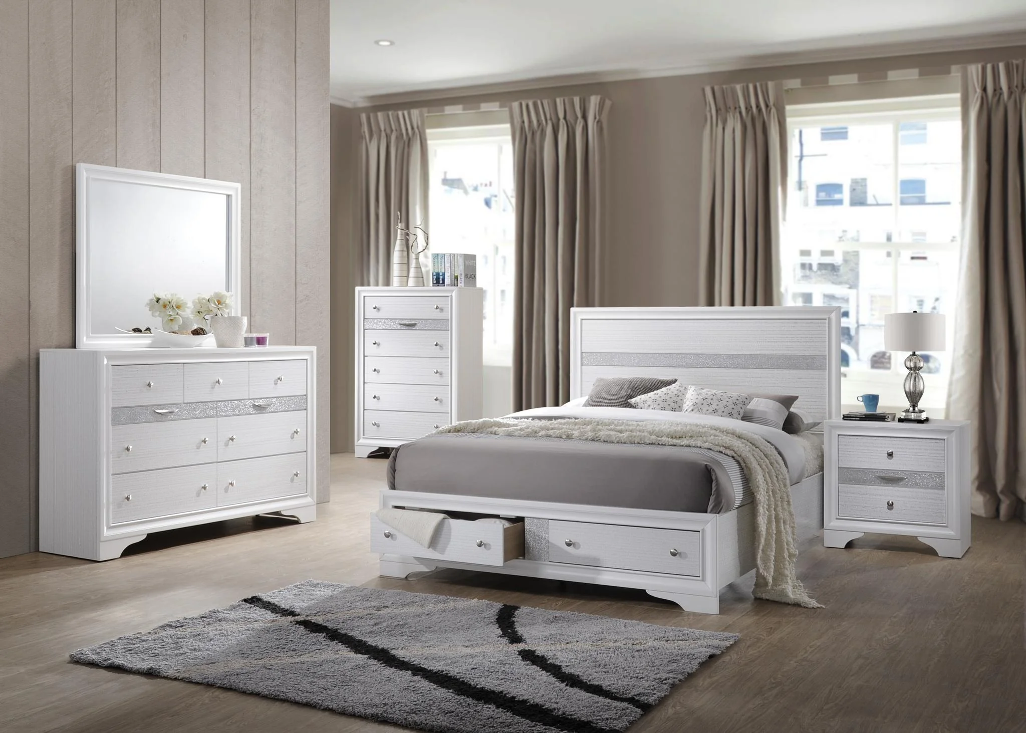 Matrix Full Bed White