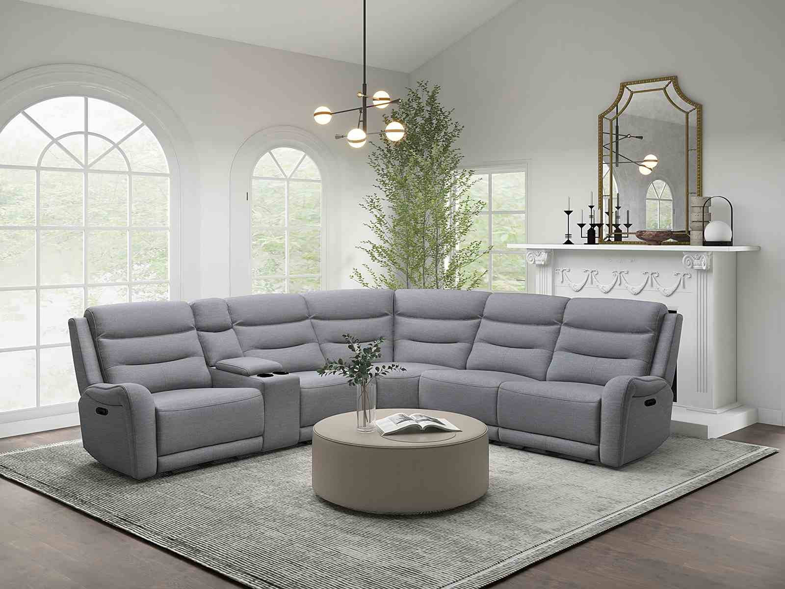 Matthias Sectional, Gray