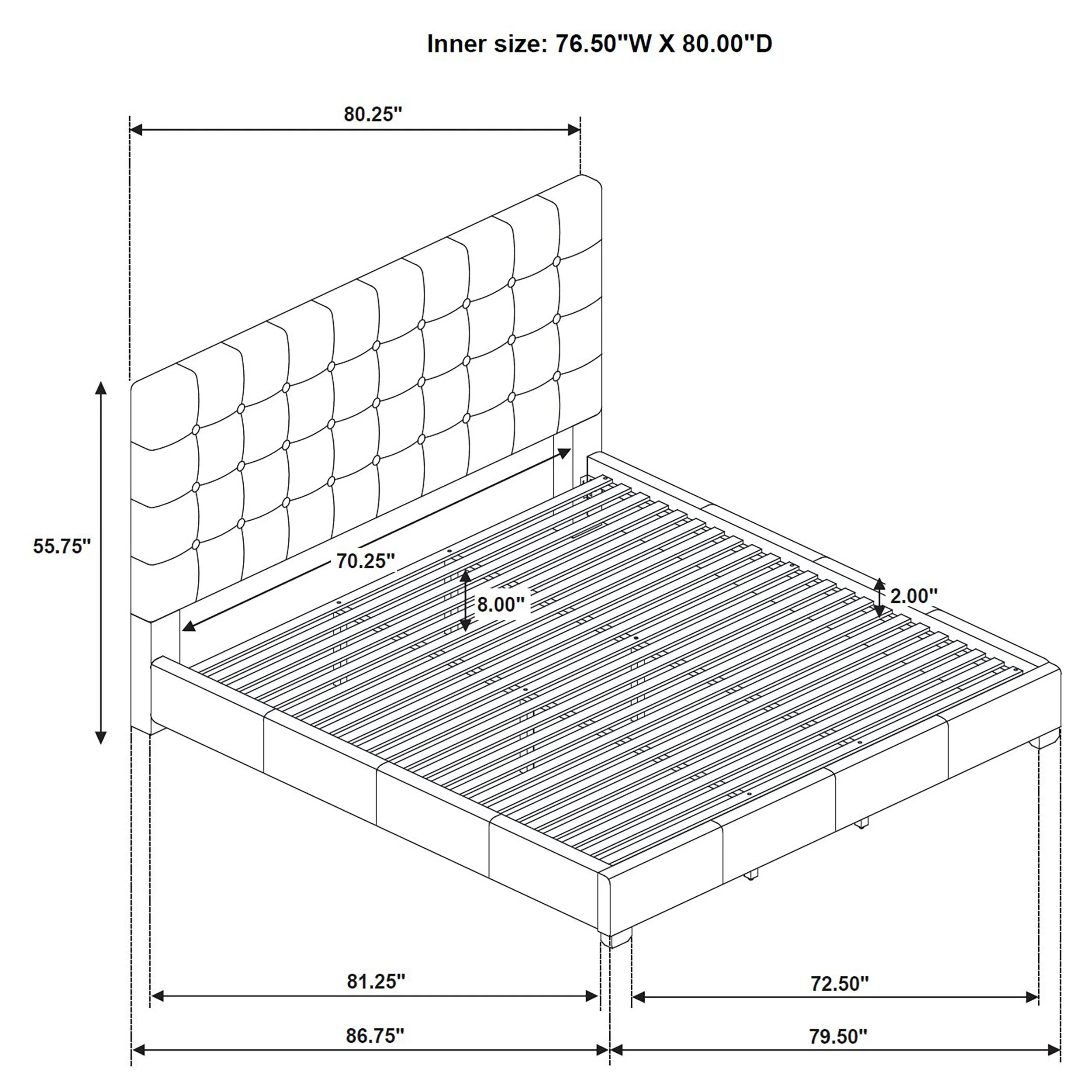Medley Panel Platform Bed - Image 18