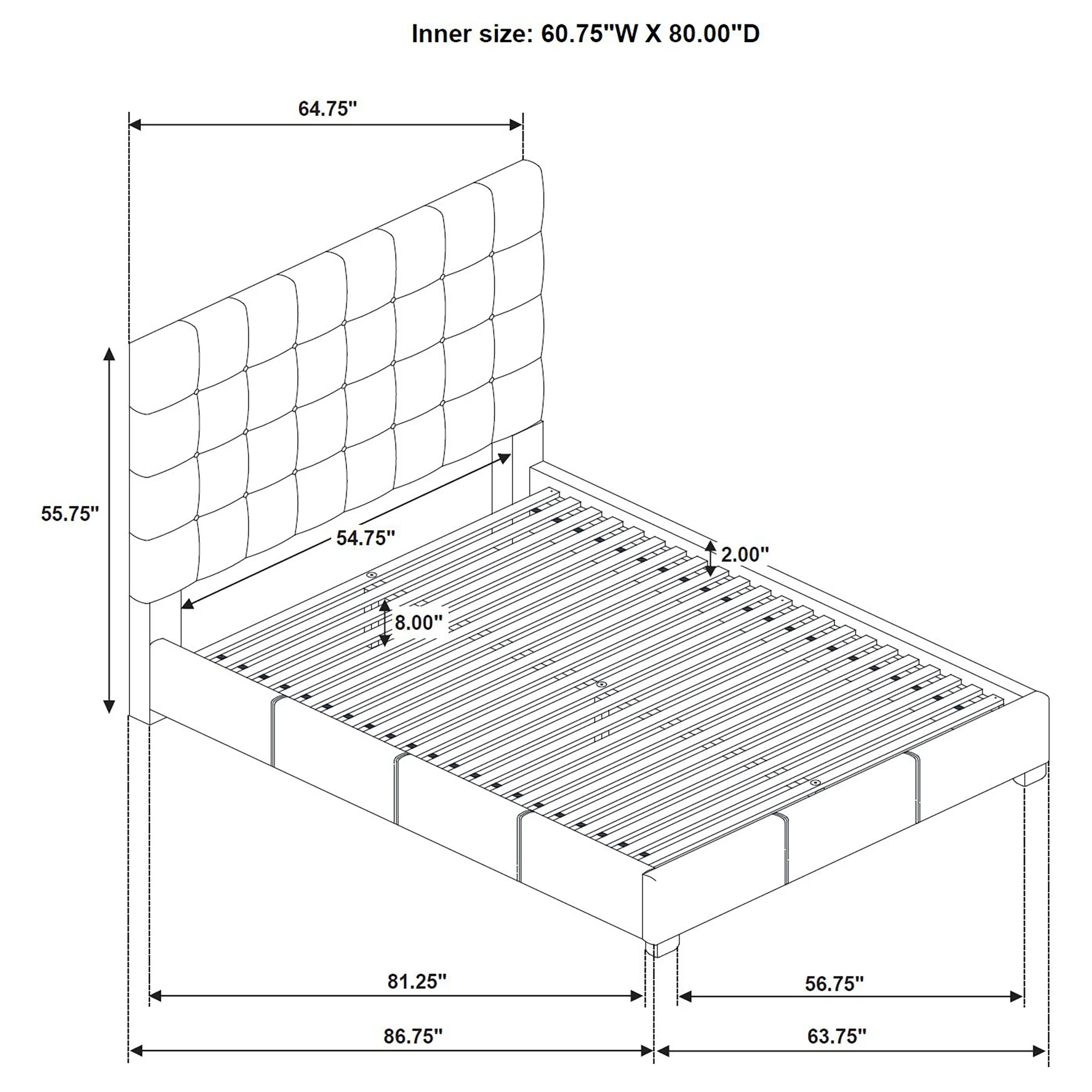 Medley Panel Platform Bed - Image 27