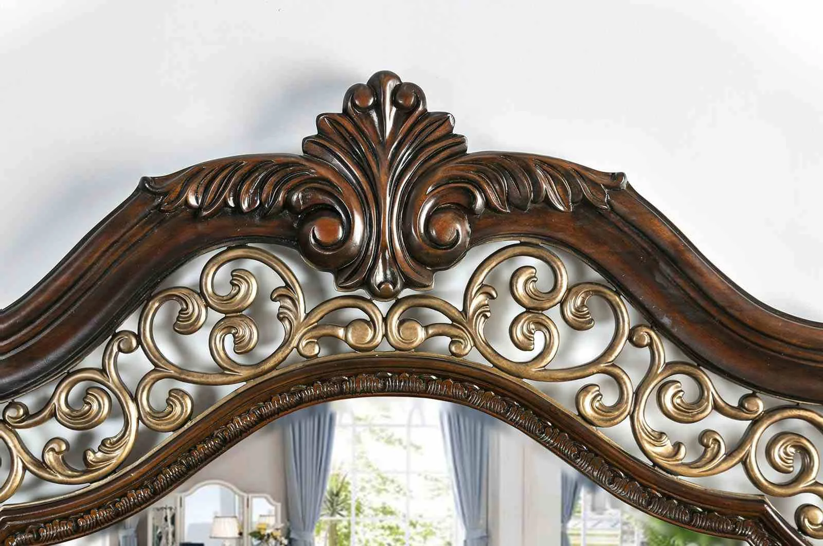 Menodora Queen Bed, Brown Cherry - Image 3