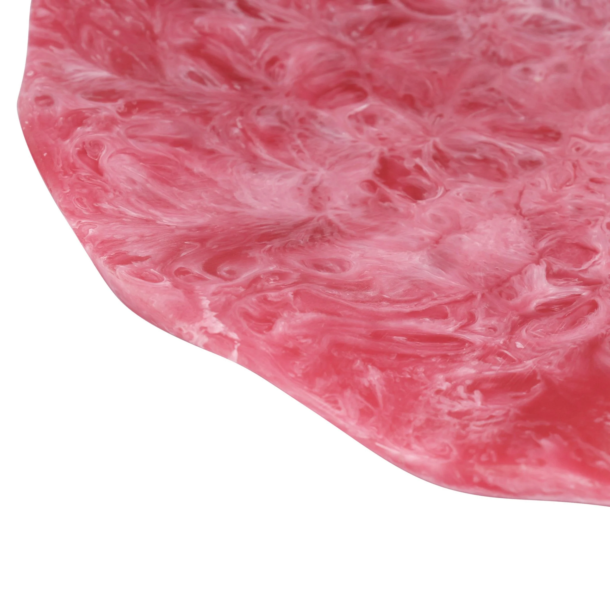 Mera Ruby Red Resin Petal Tray - Image 3