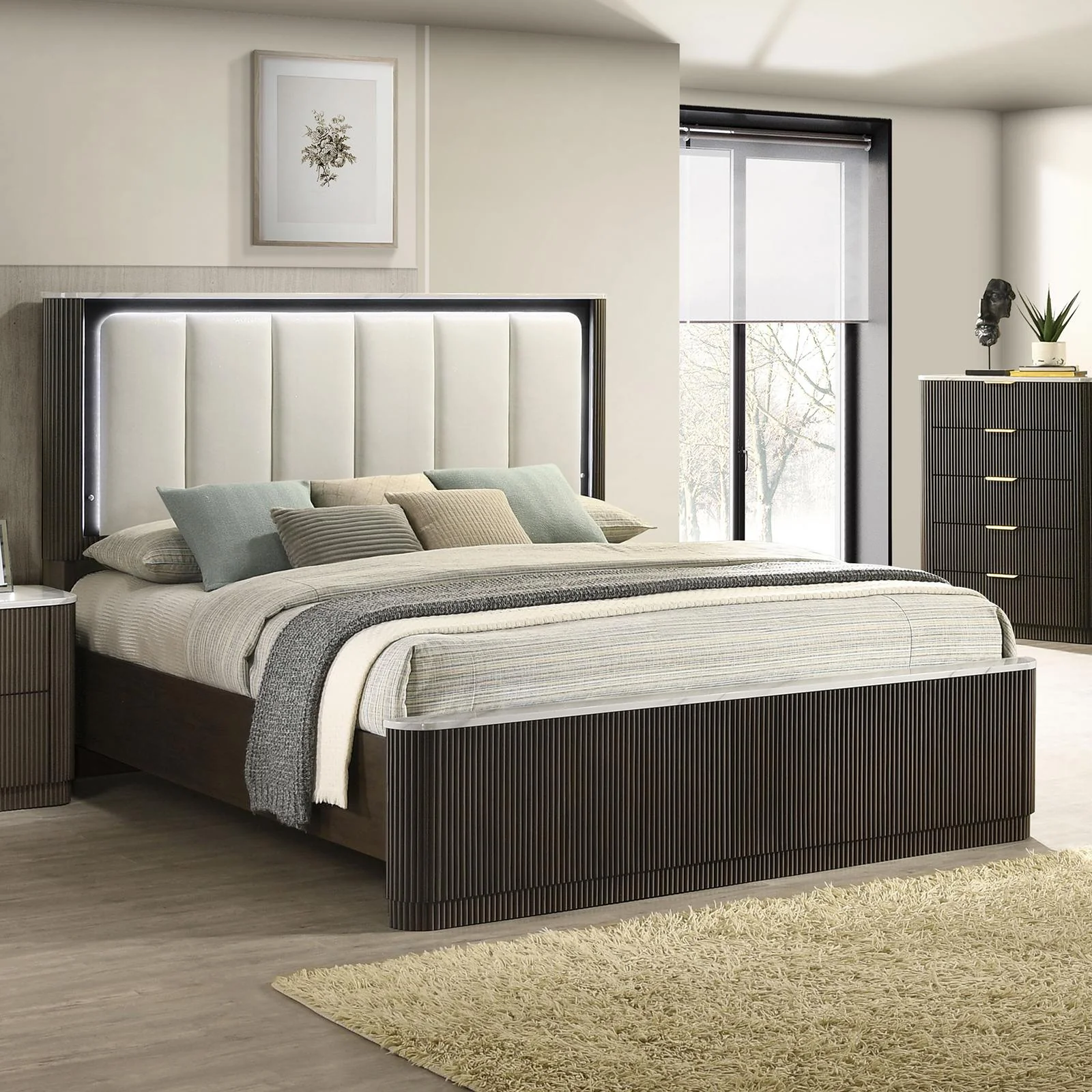 Merthyr 5 Pc. Queen Bedroom Set W/ Chest