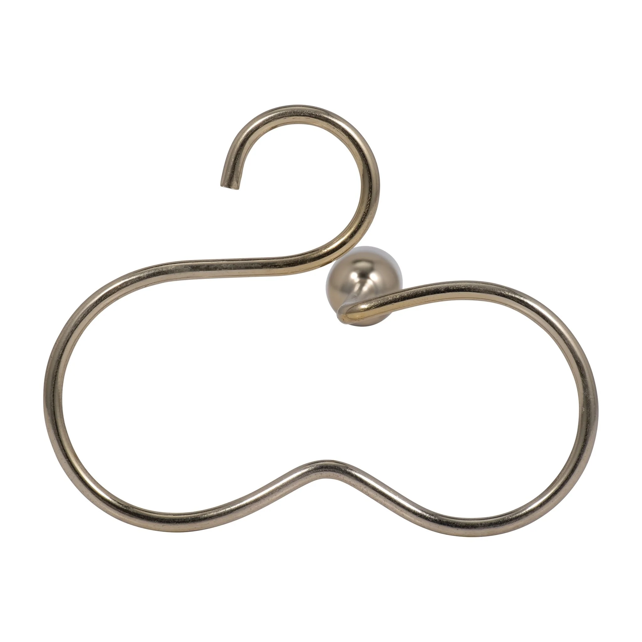 Metal, 11" Squiggly Base Taper Candleholder, Gold - Image 6