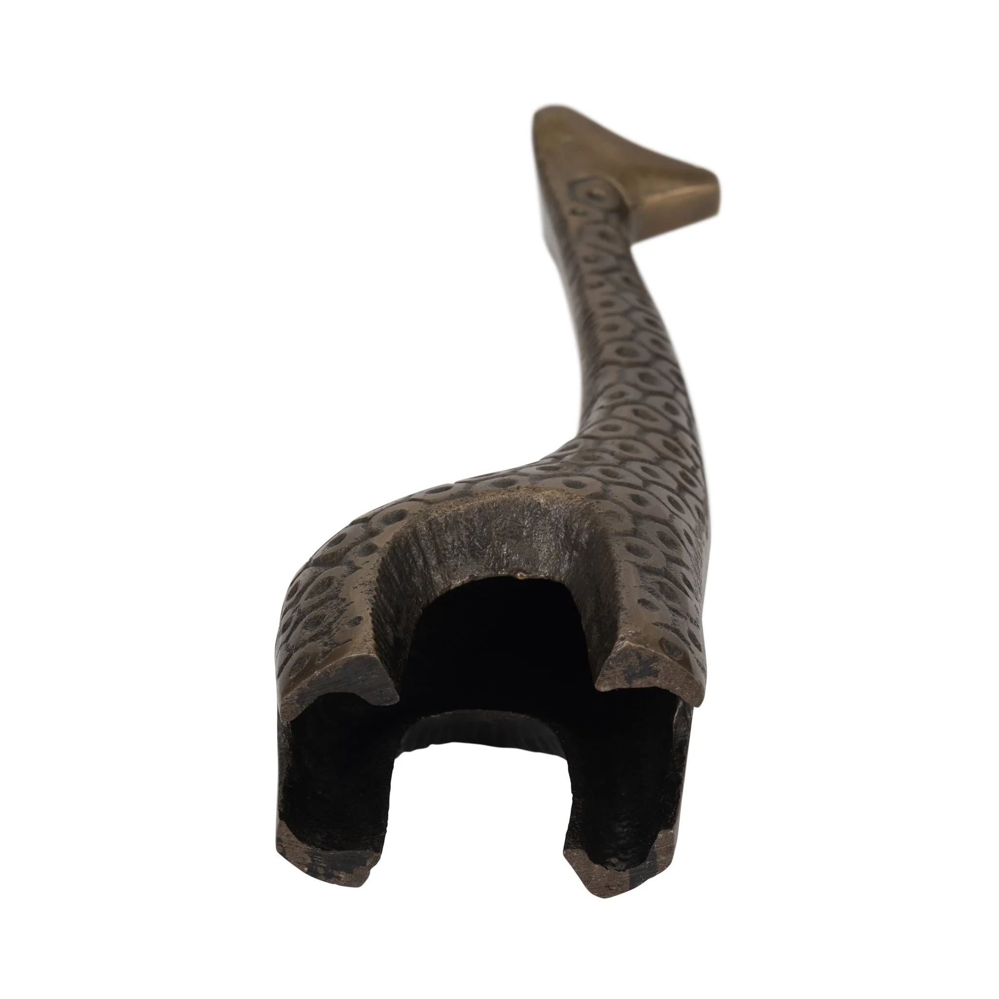 Metal, 12" Honeycomb Giraffe, Bronze - Image 7