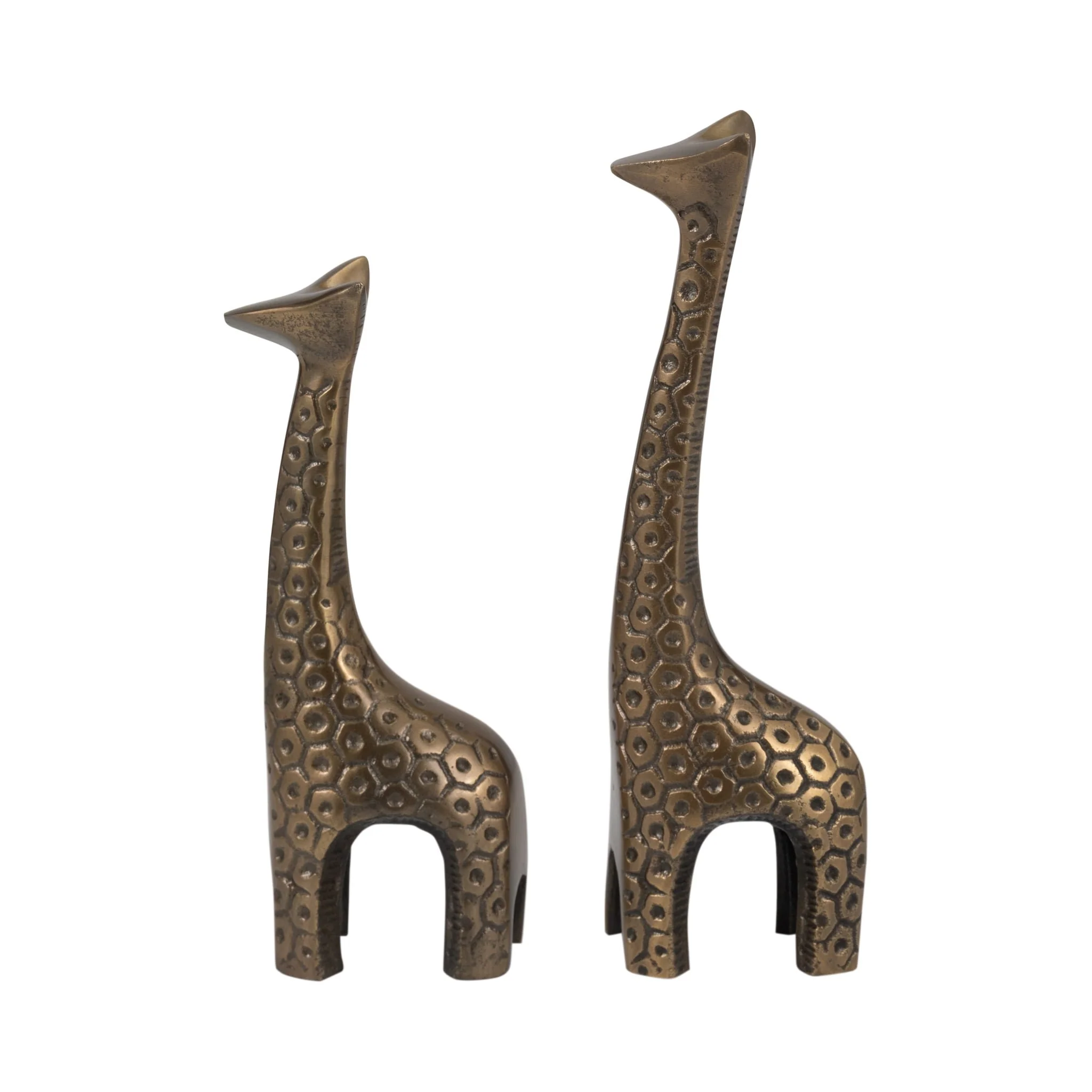 Metal, 12" Honeycomb Giraffe, Bronze - Image 8