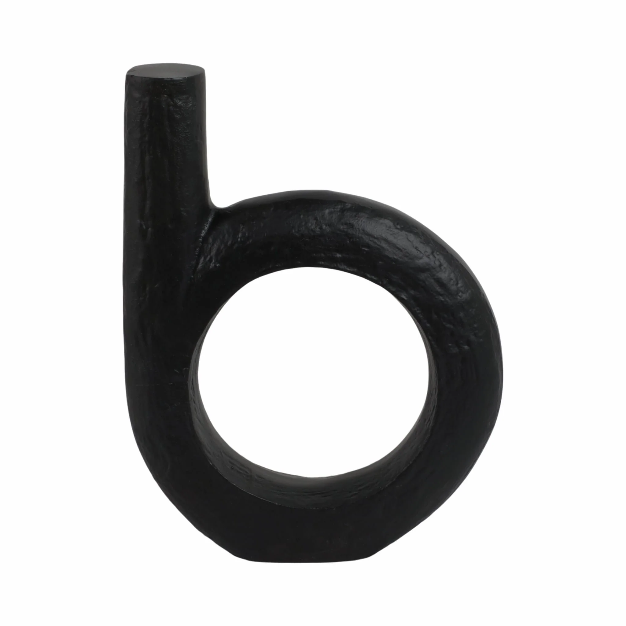 Metal, 12" Looped Sculpture, Black - Image 4