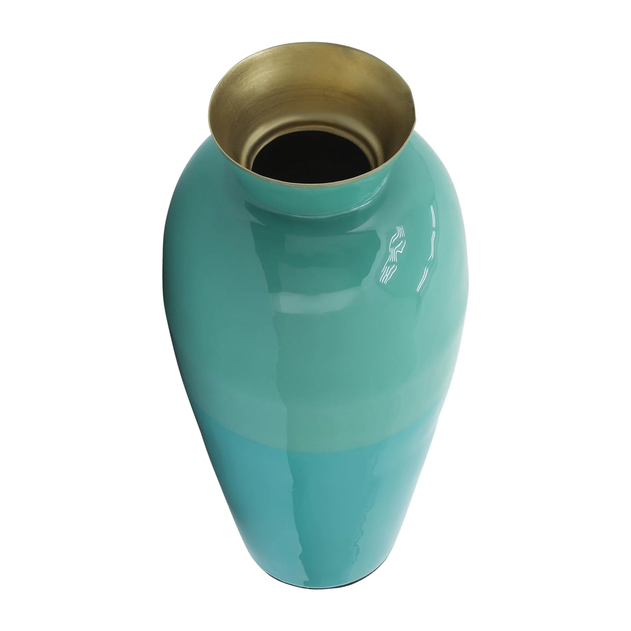 Metal 12" Posy Vase, Green - Image 3