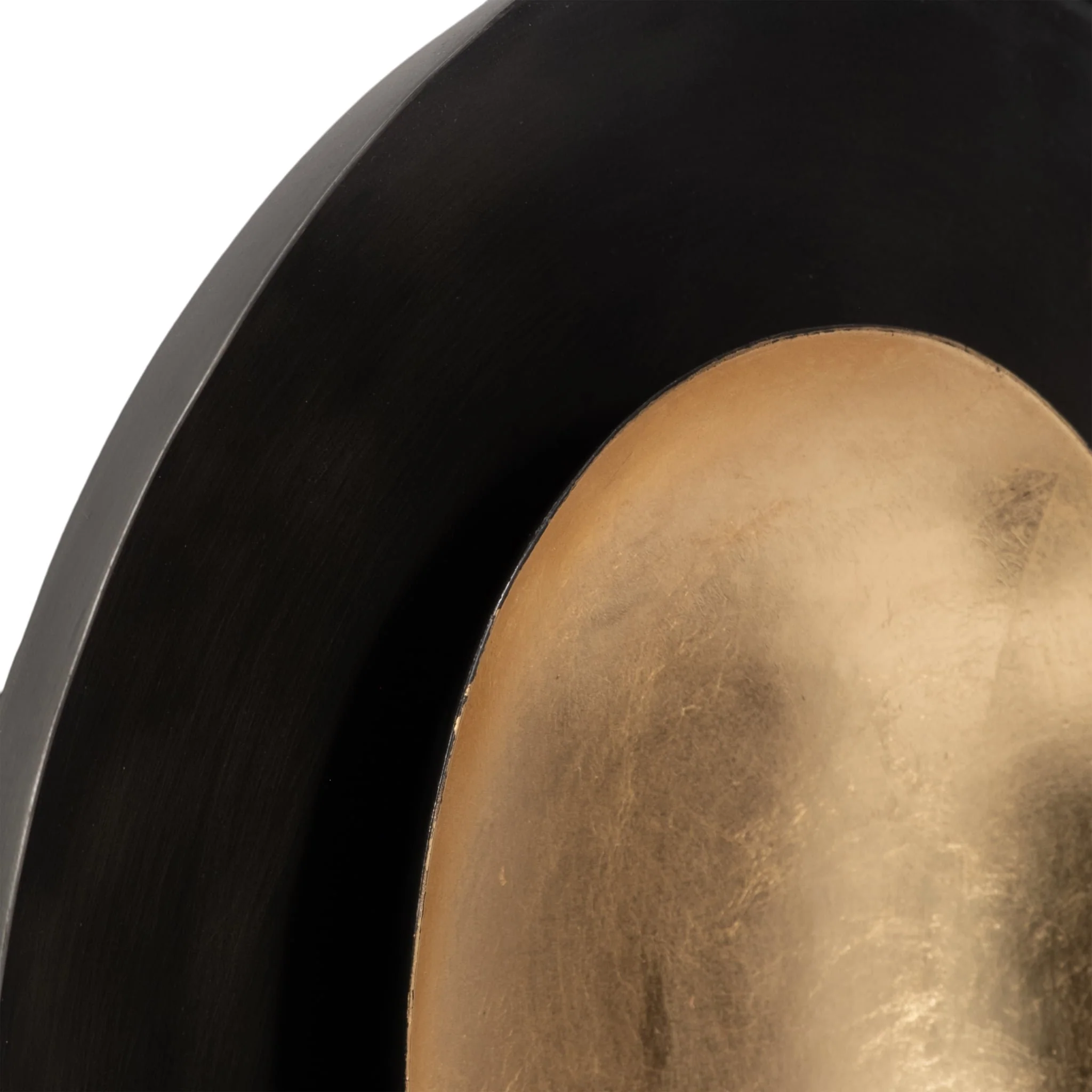 Metal, 12" Round Votive Holder, Black/gold - Image 5