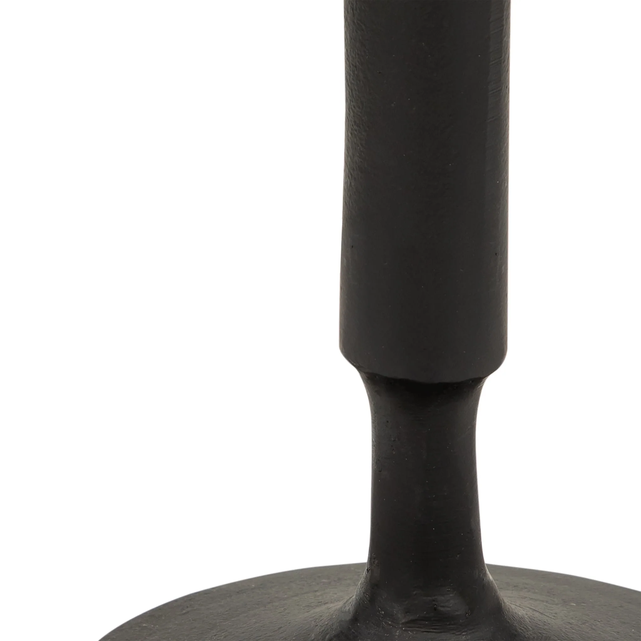 Metal, 12"h Taper Candle Holder, Black - Image 3