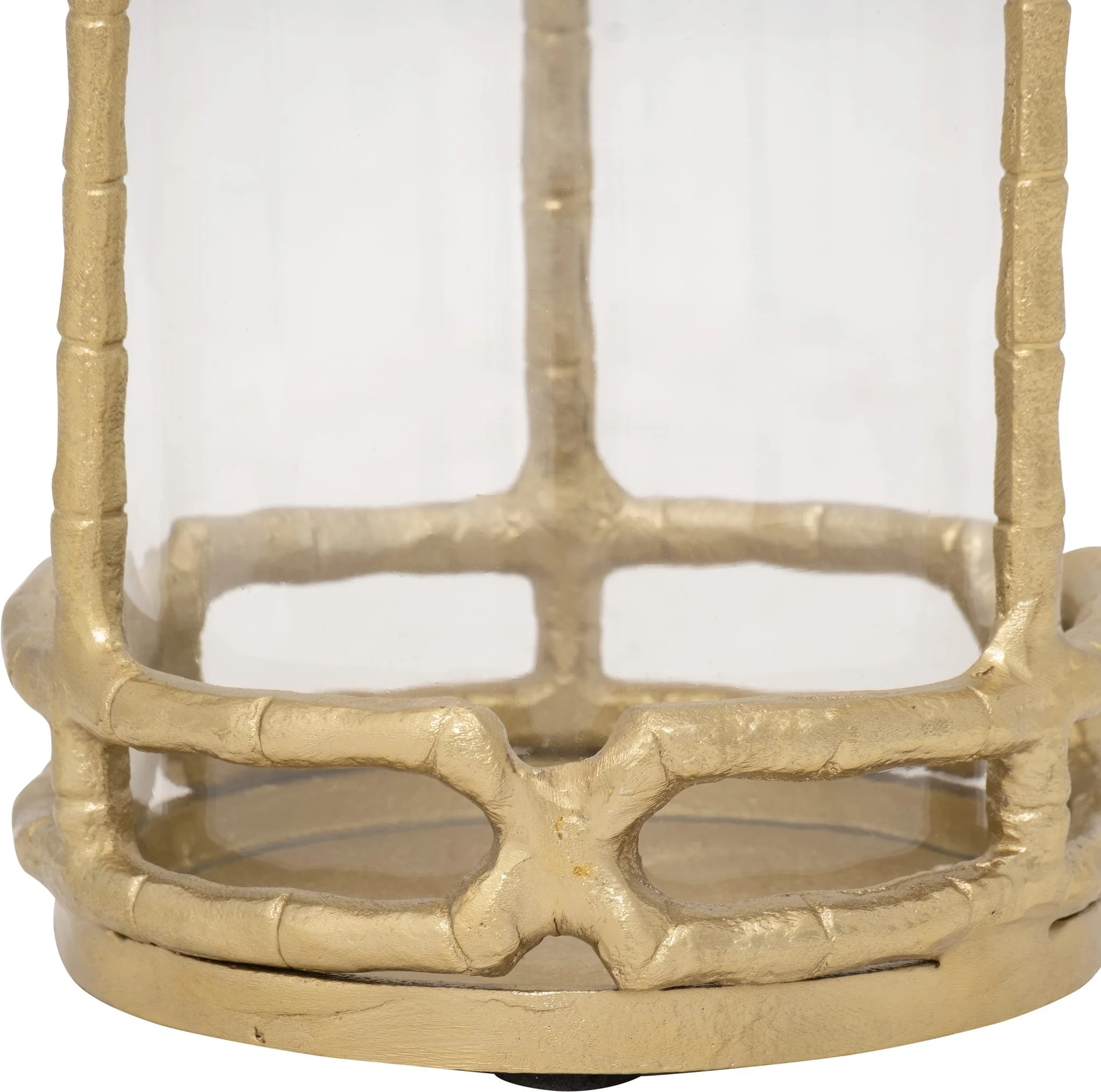 Metal, 13" Hurricane Holder, Gold - Image 4