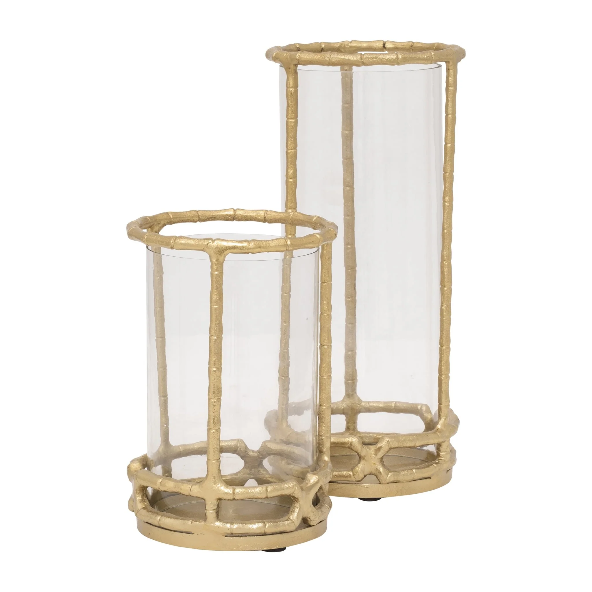 Metal, 13" Hurricane Holder, Gold - Image 7