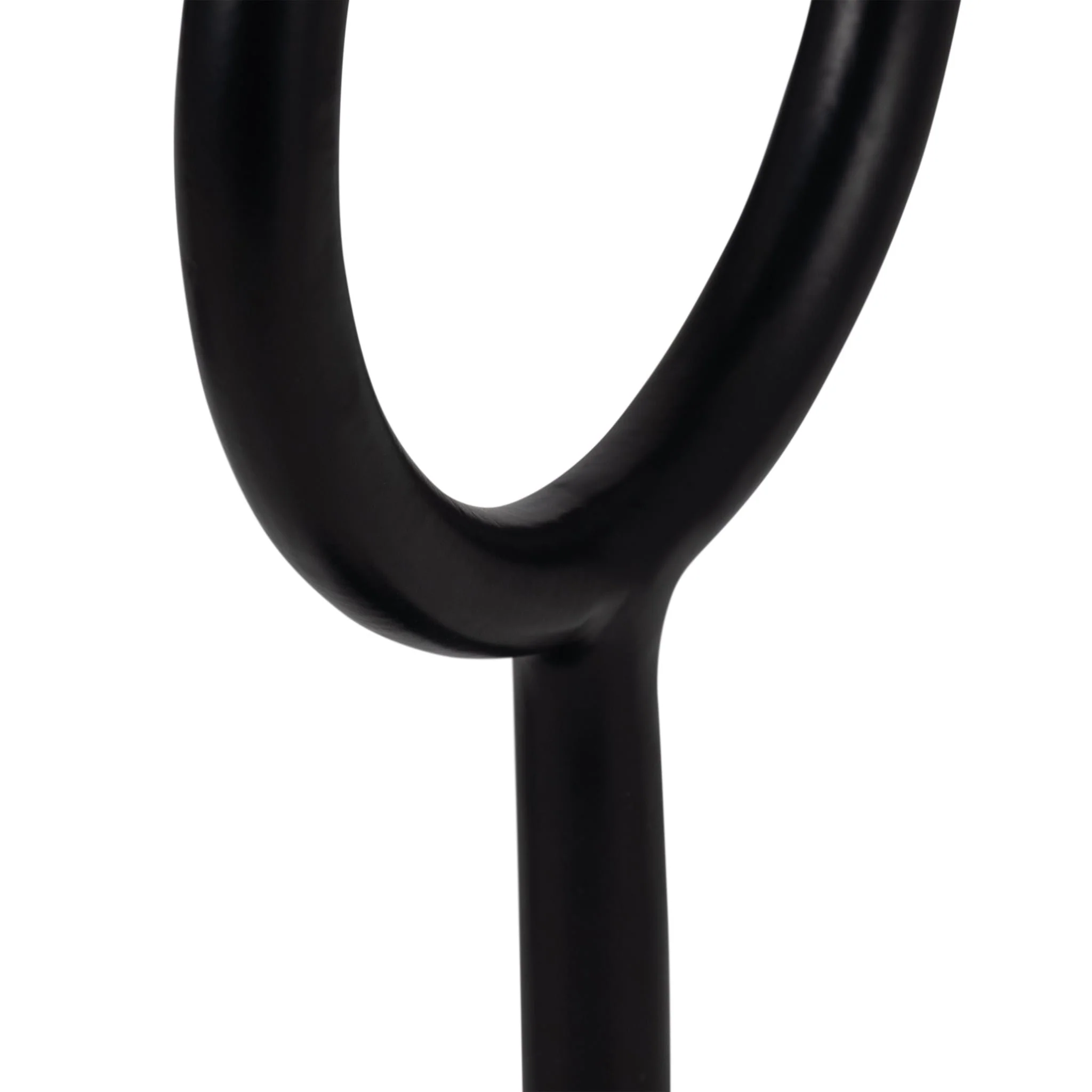 Metal, 13"h Ring Candle Holder, Black - Image 5