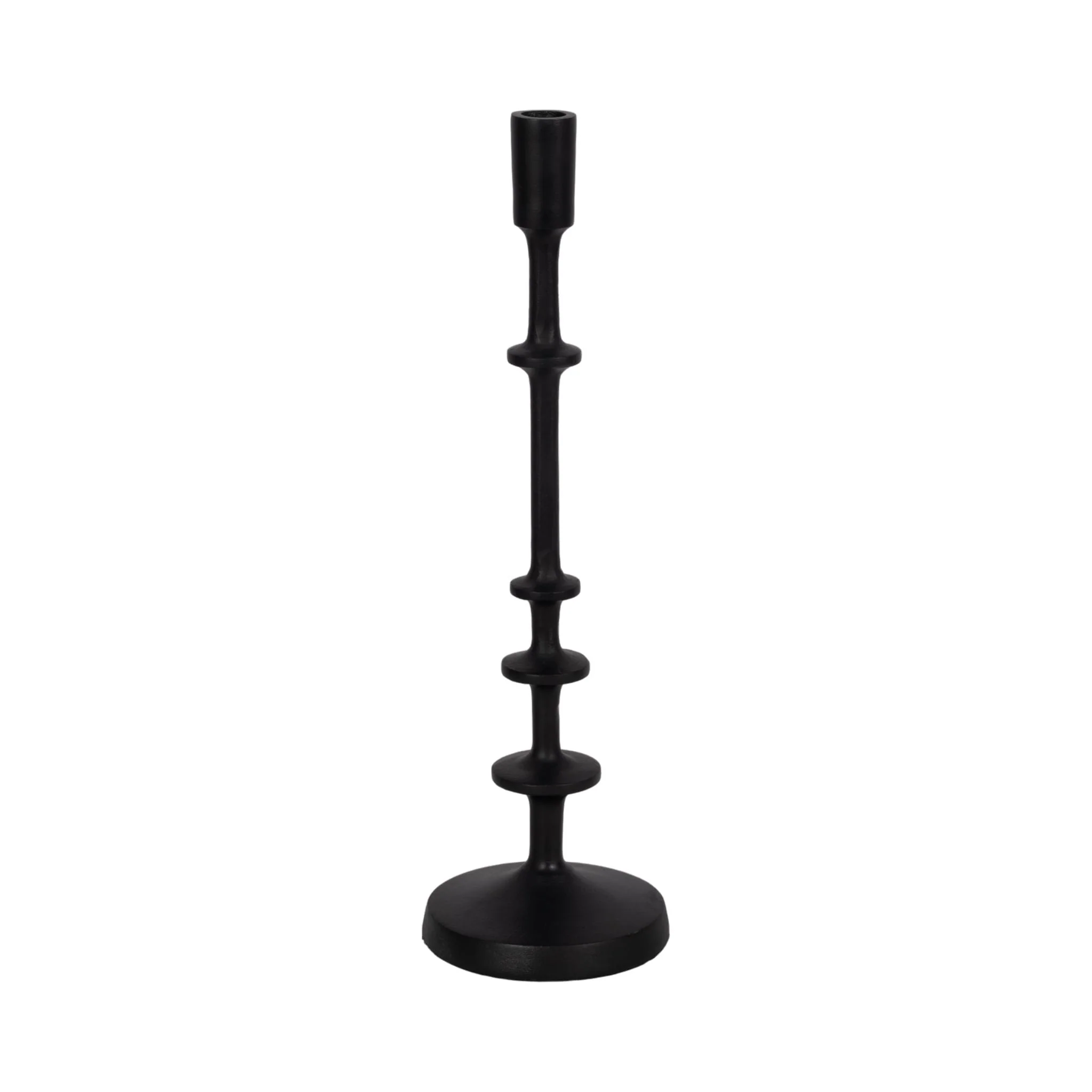 Metal, 13"h Taper Candle Holder, Black