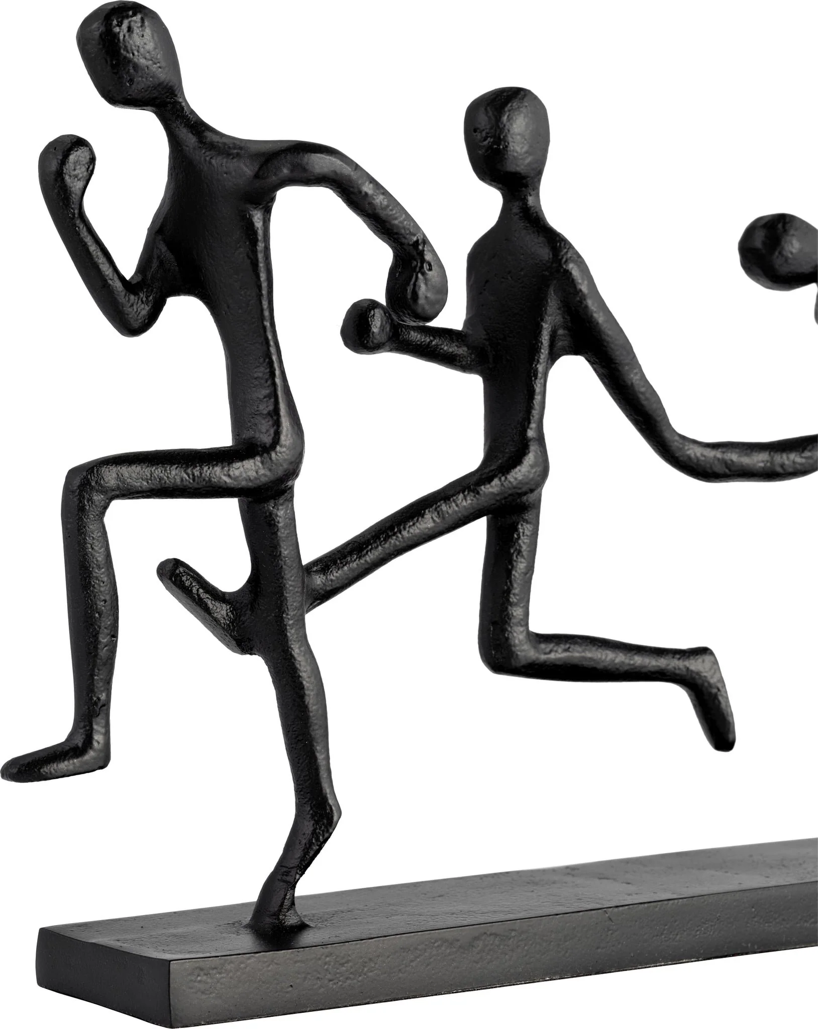 Metal, 13"l 3-man Running, Black - Image 4