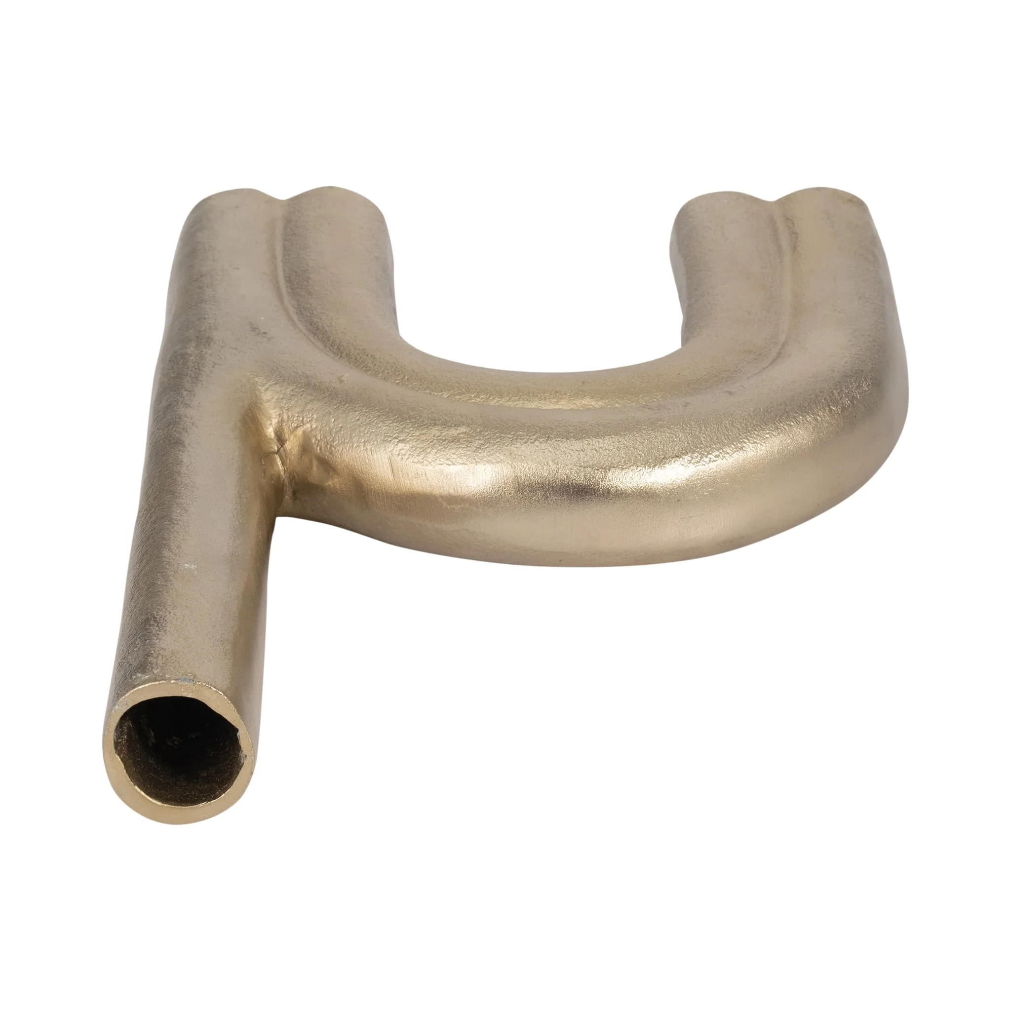 Metal, 15" Double Arch Vase, Champagne - Image 6