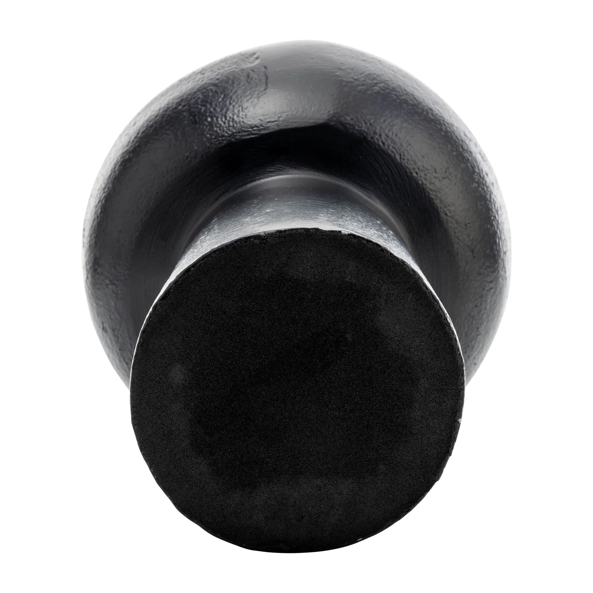 Metal,15"h, Mid Ellipsoid Vase,black - Image 3