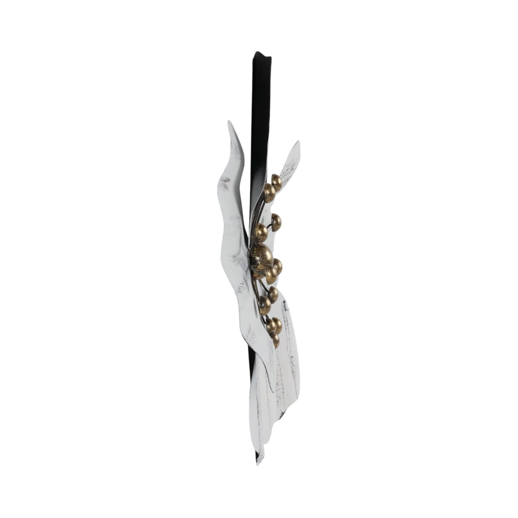 Metal 16" Wall Flower, White,wb - Image 4