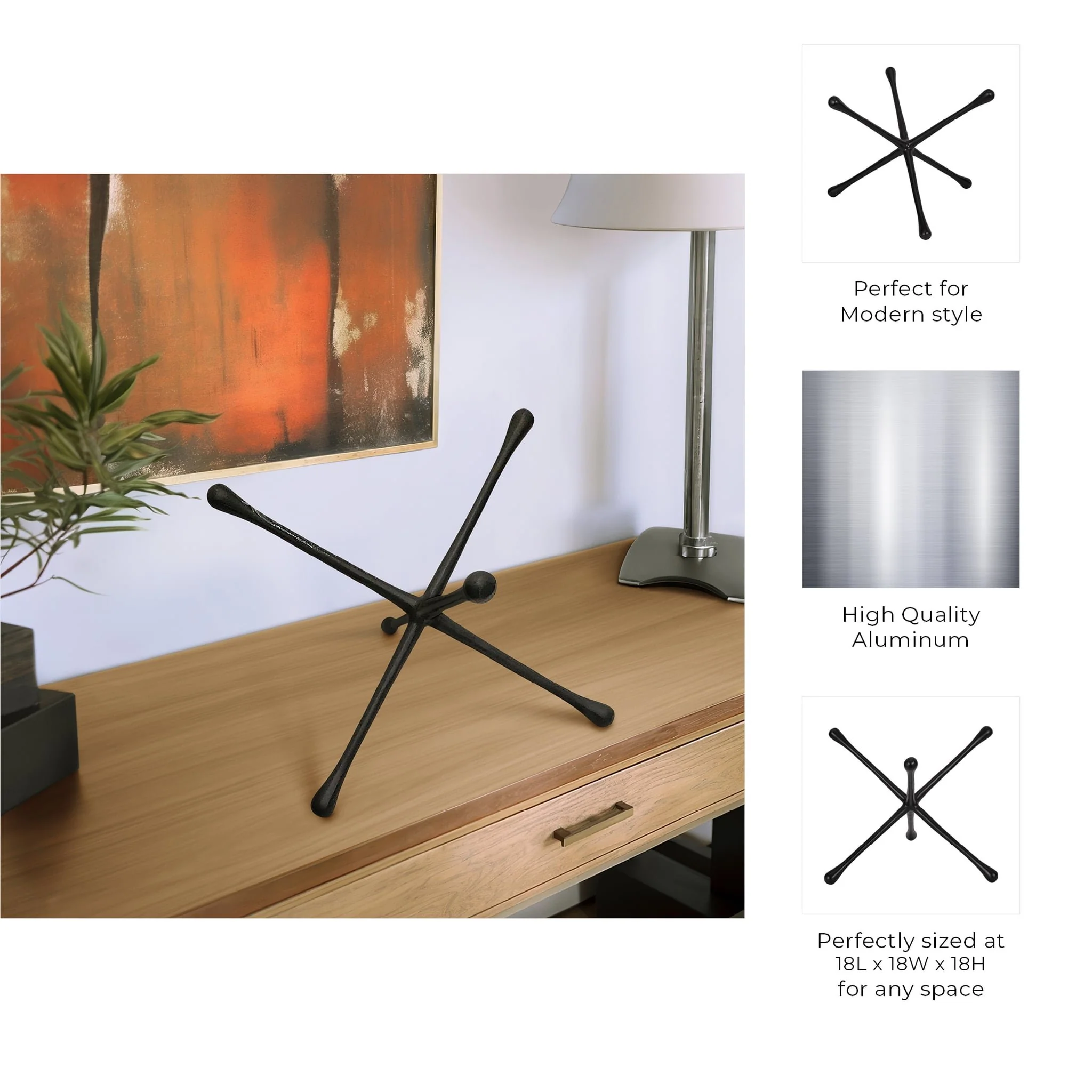 Metal, 18" Decorative Jack, Black - Image 7