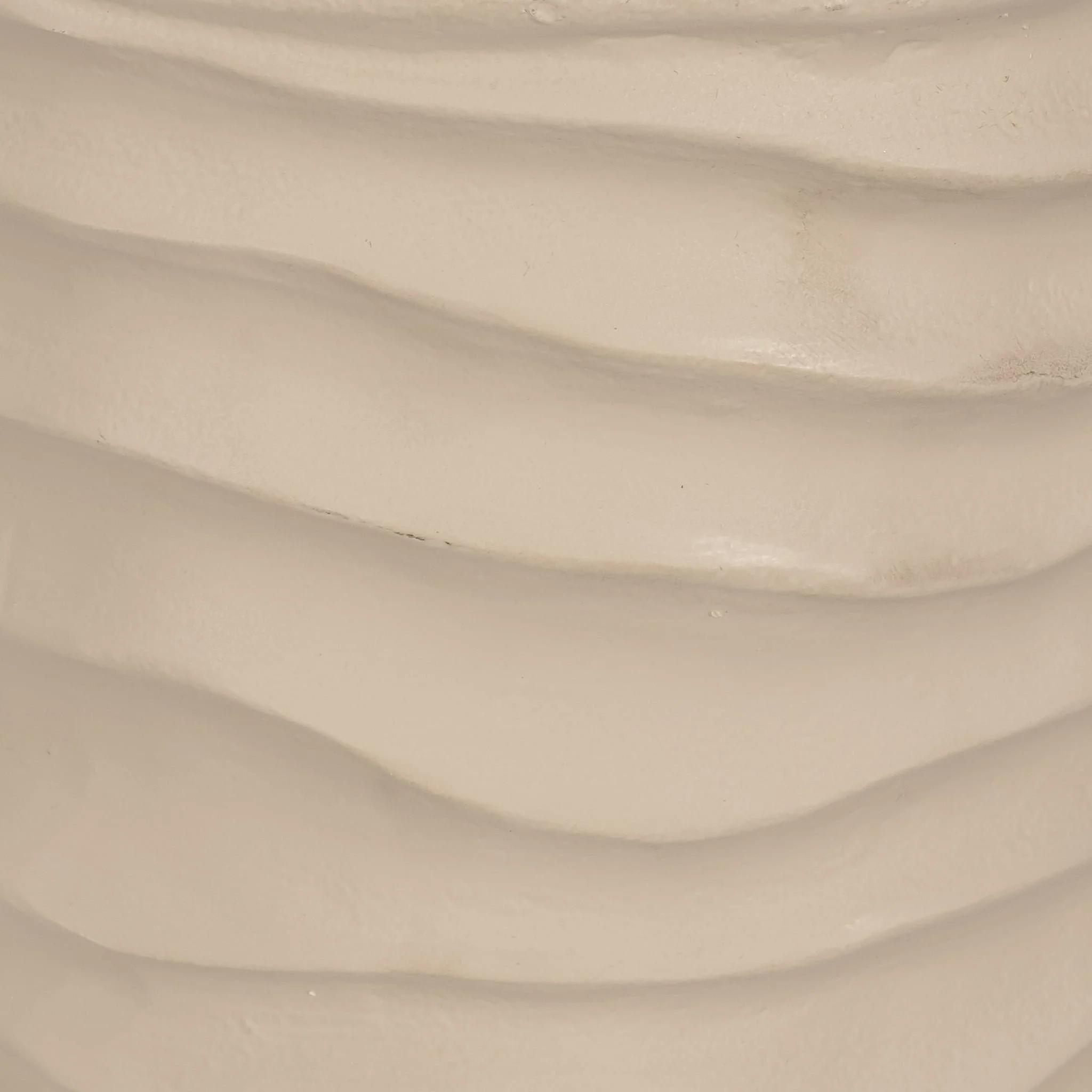 Metal 18", Rugged Vase, Ivory/nickel - Image 4