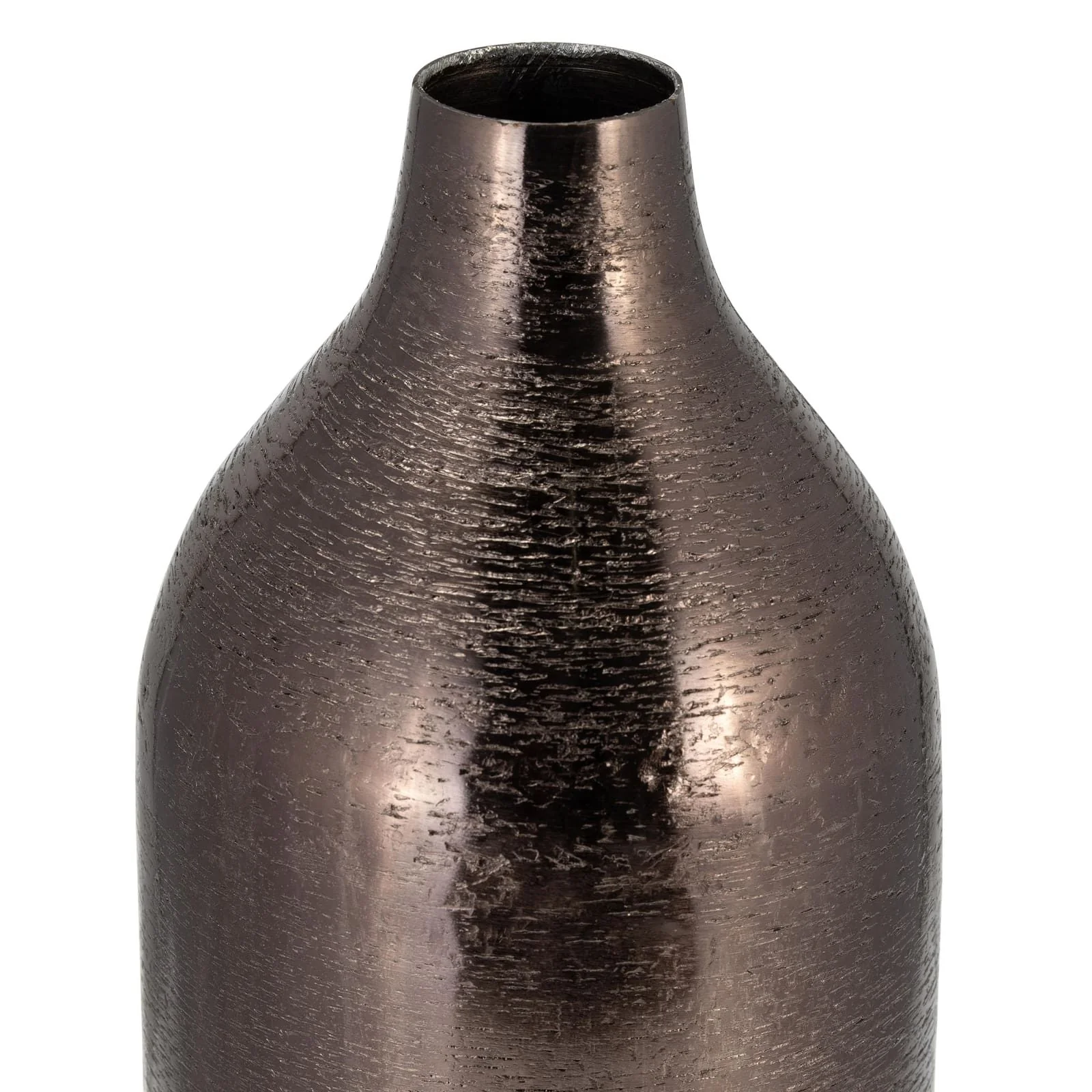 Metal, 18"h Cylinder Vase, Black - Image 3
