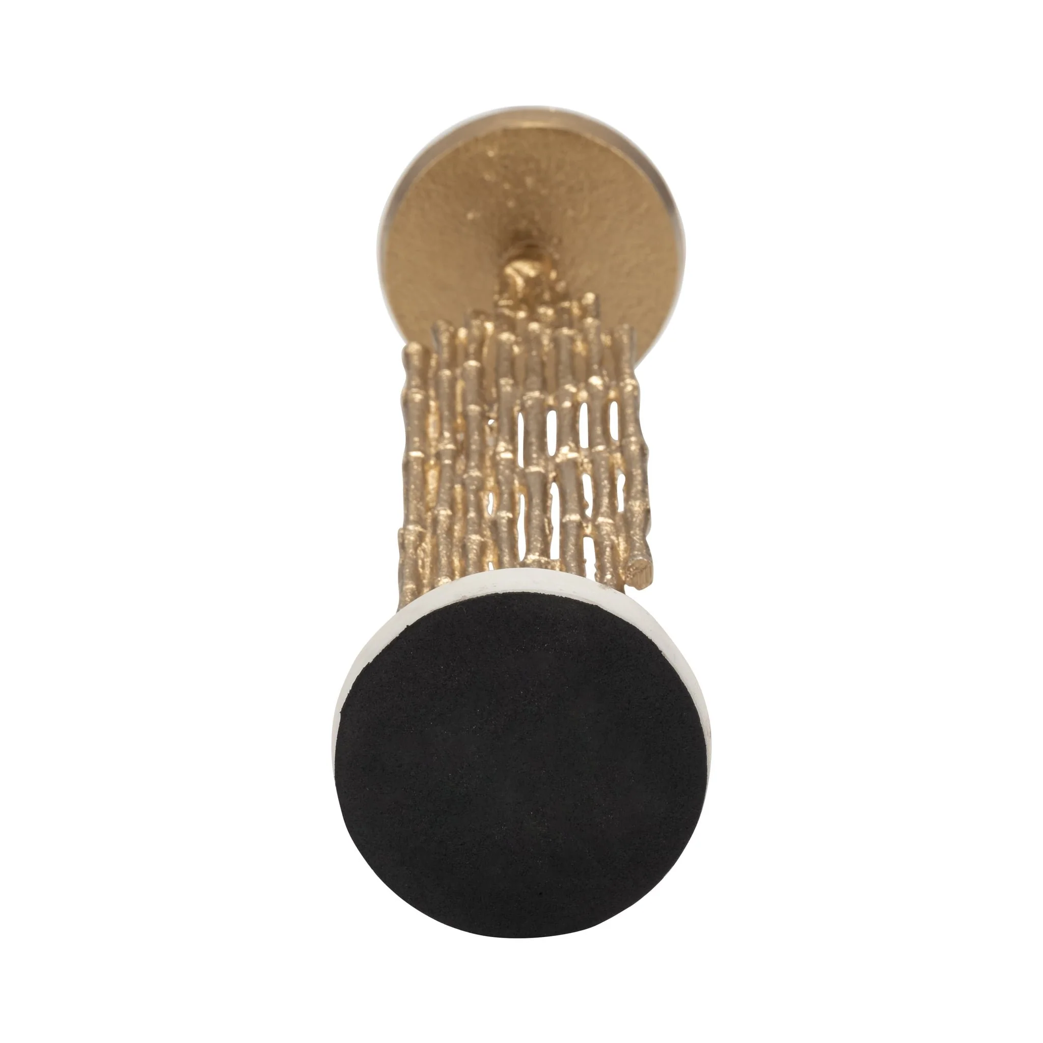 Metal, 19" Contemporary Candle Holder, Gold - Image 7
