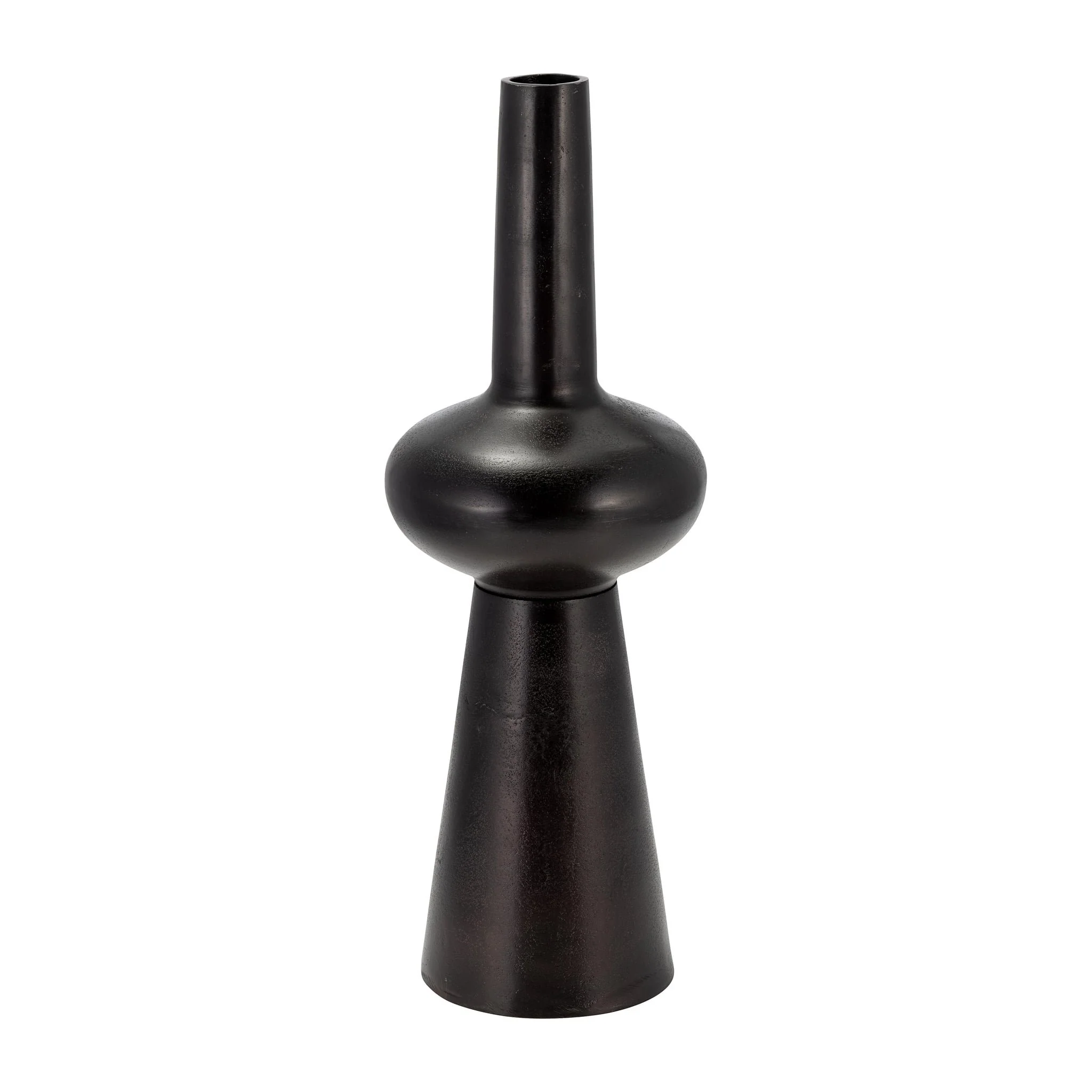 Metal, 22"h Vintage Vase, Bronze