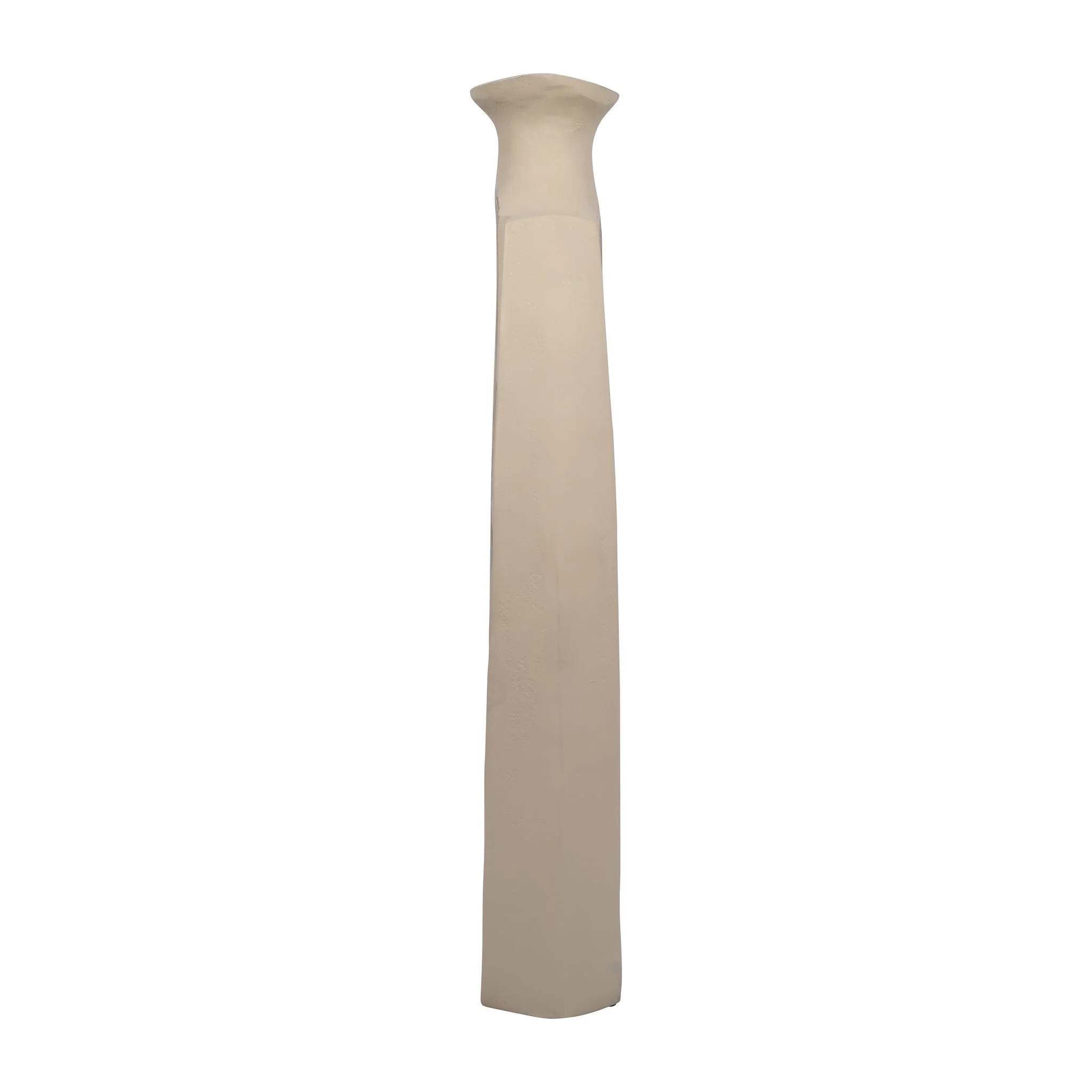 Metal, 23" Embossed Swirl Vase, Gold/nude - Image 3