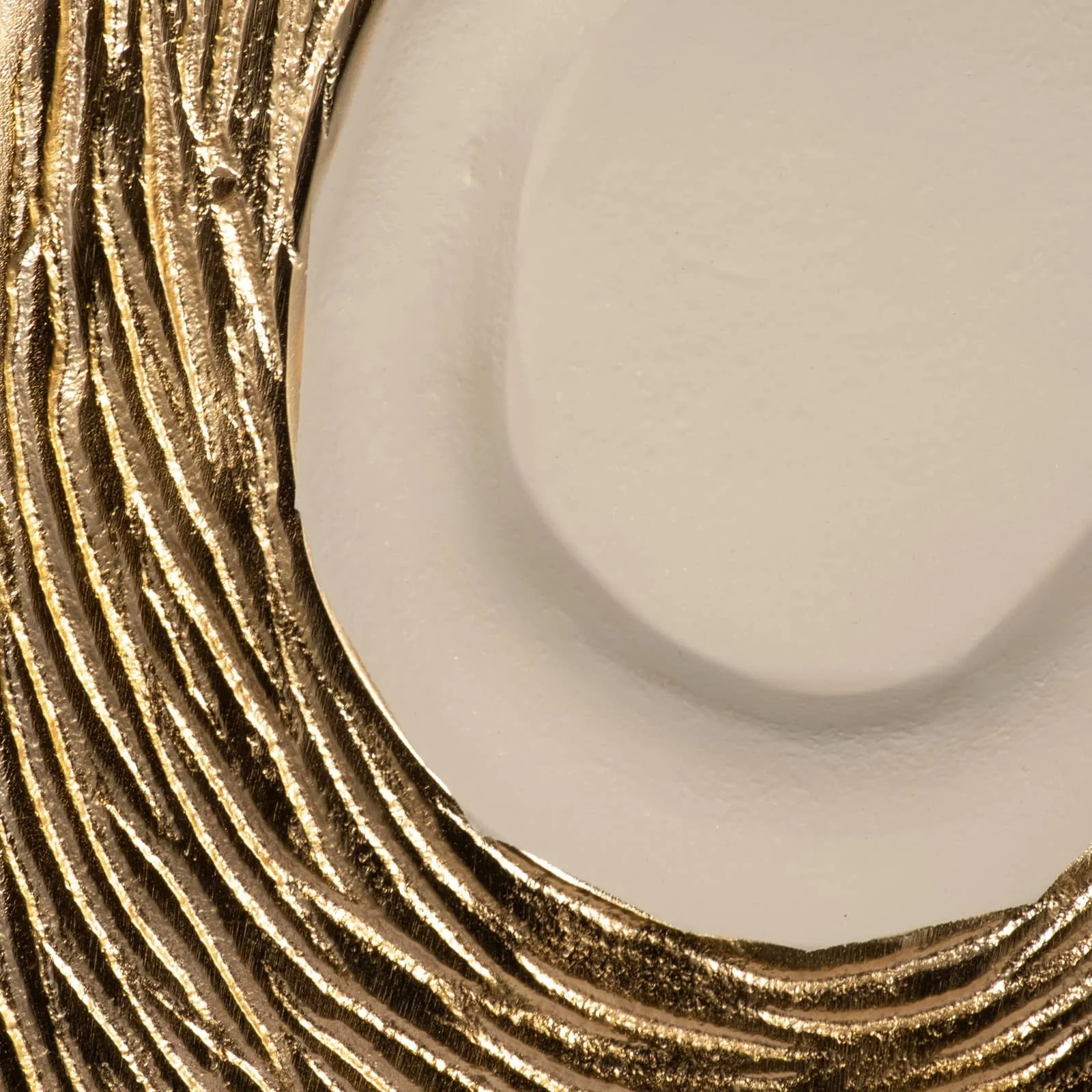 Metal, 23" Embossed Swirl Vase, Gold/nude - Image 5
